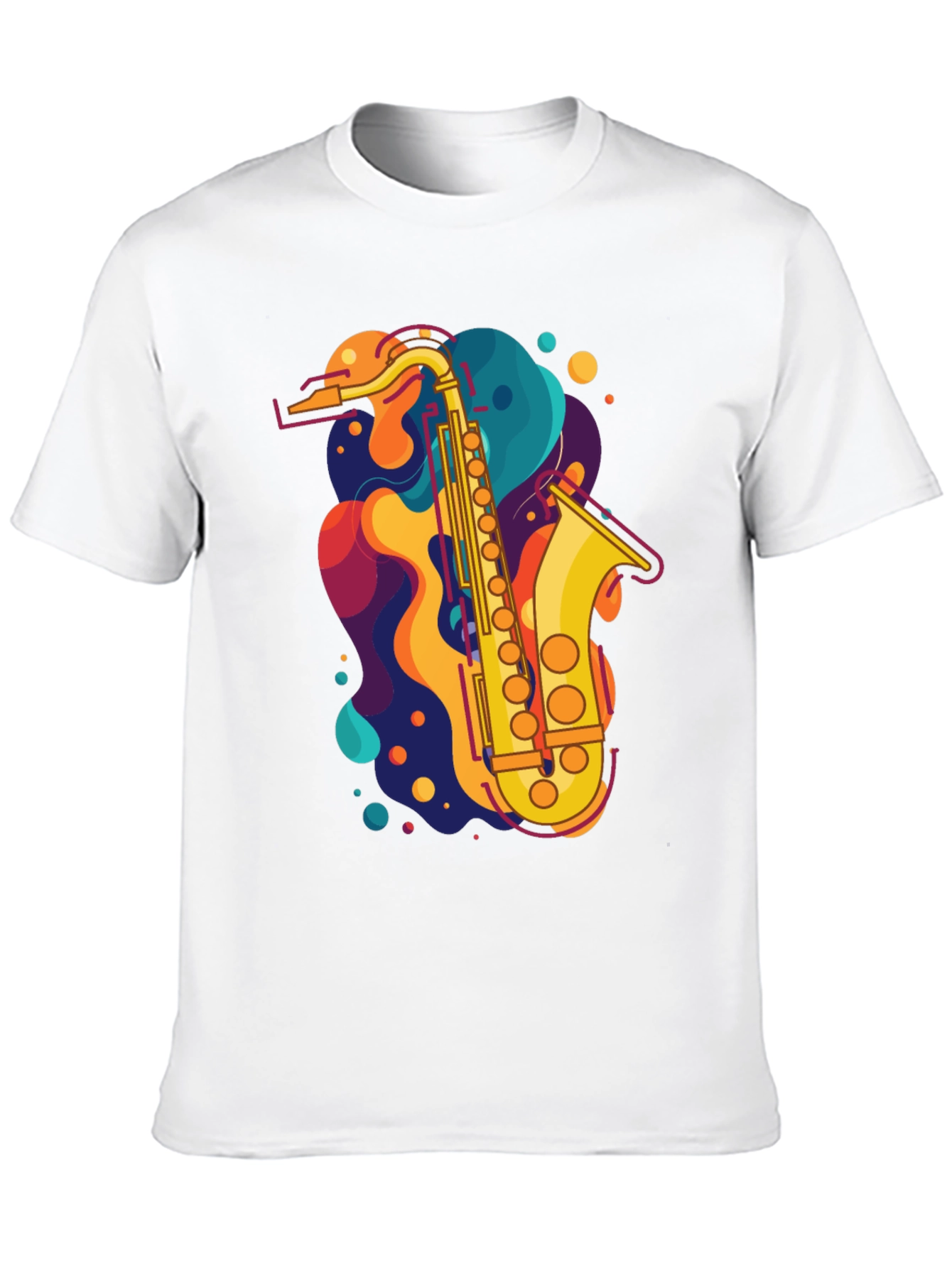 Saxophone Graphic Tee - Music Lovers T-Shirt