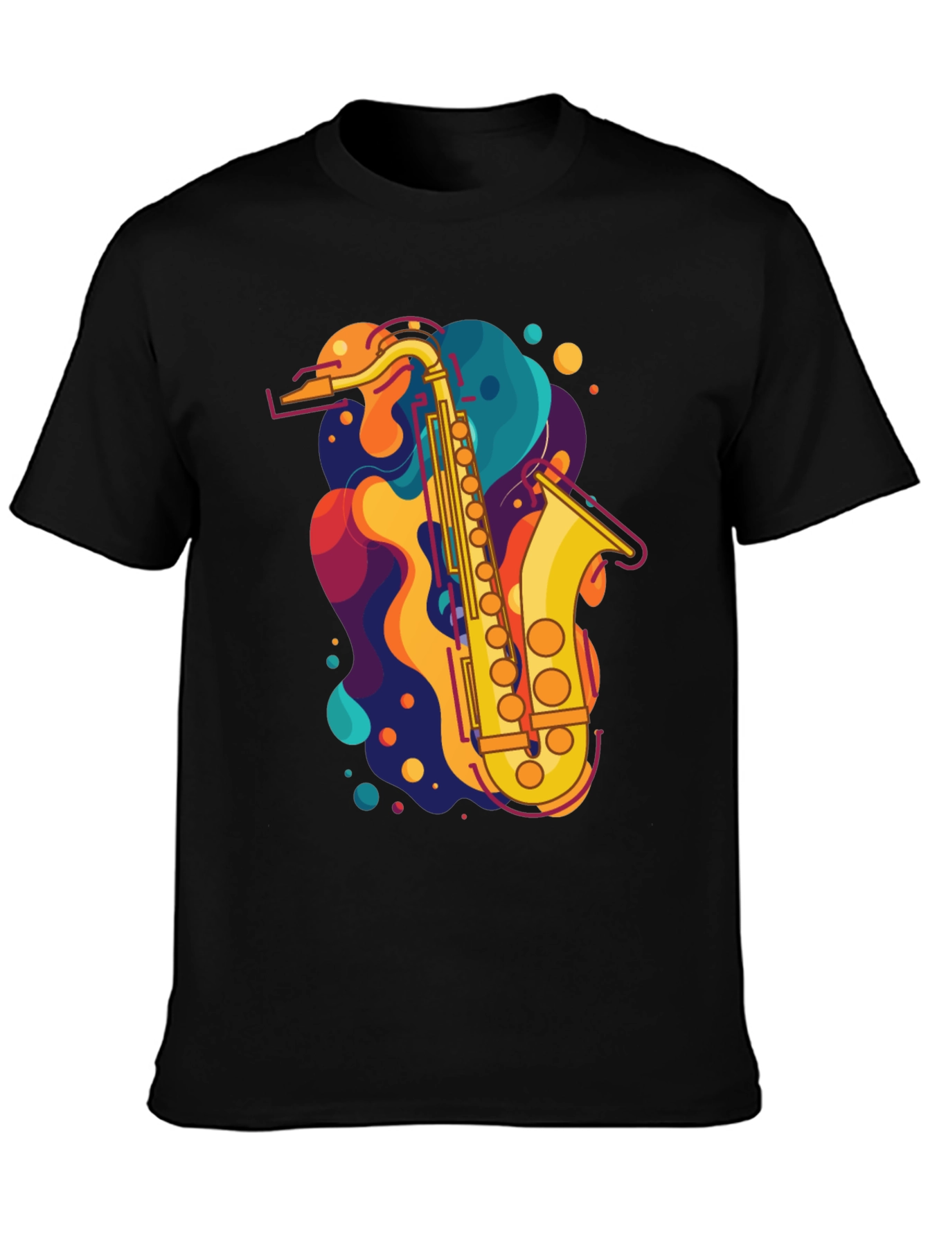 Saxophone Graphic Tee - Music Lovers T-Shirt
