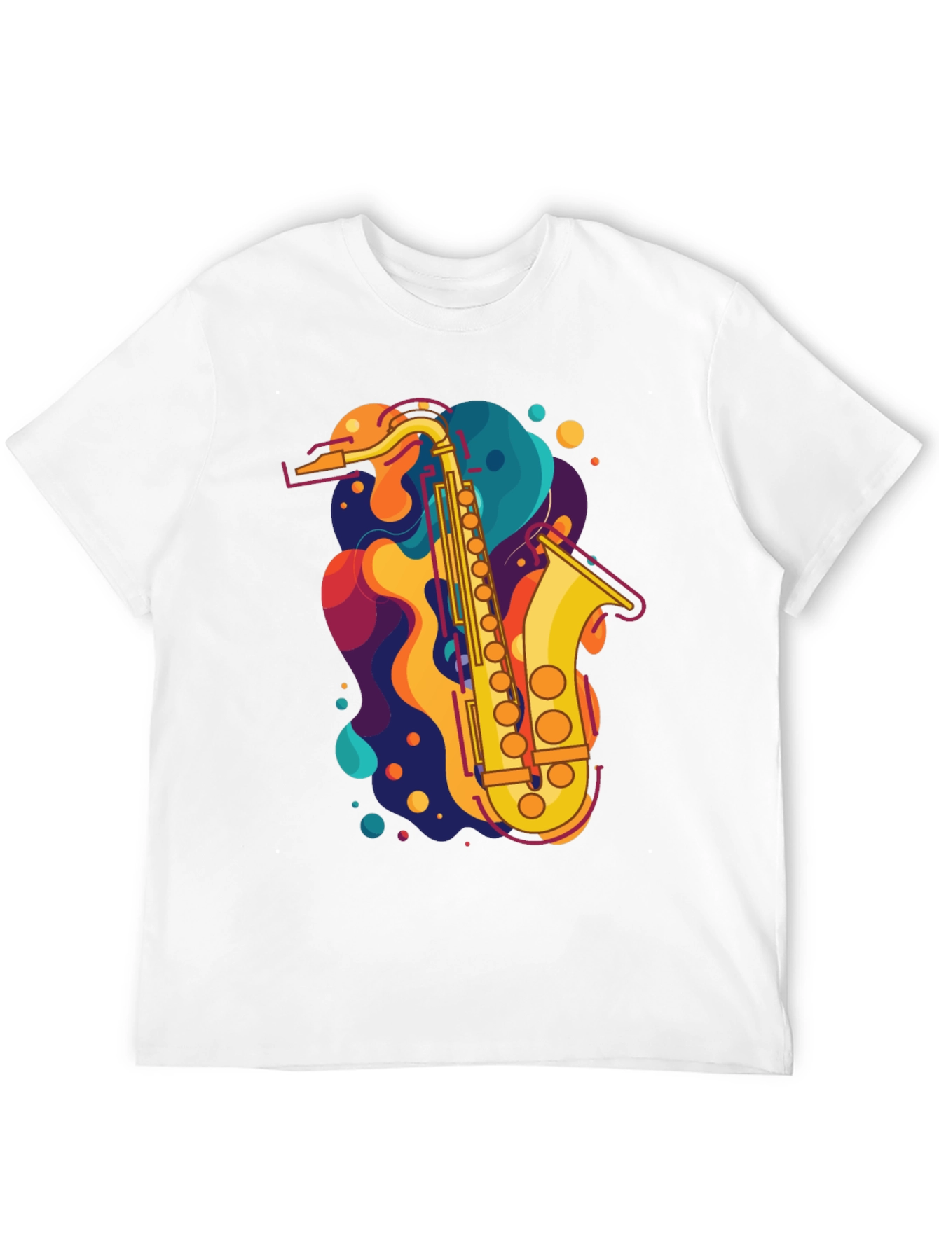 Saxophone Graphic Tee - Music Lovers T-Shirt