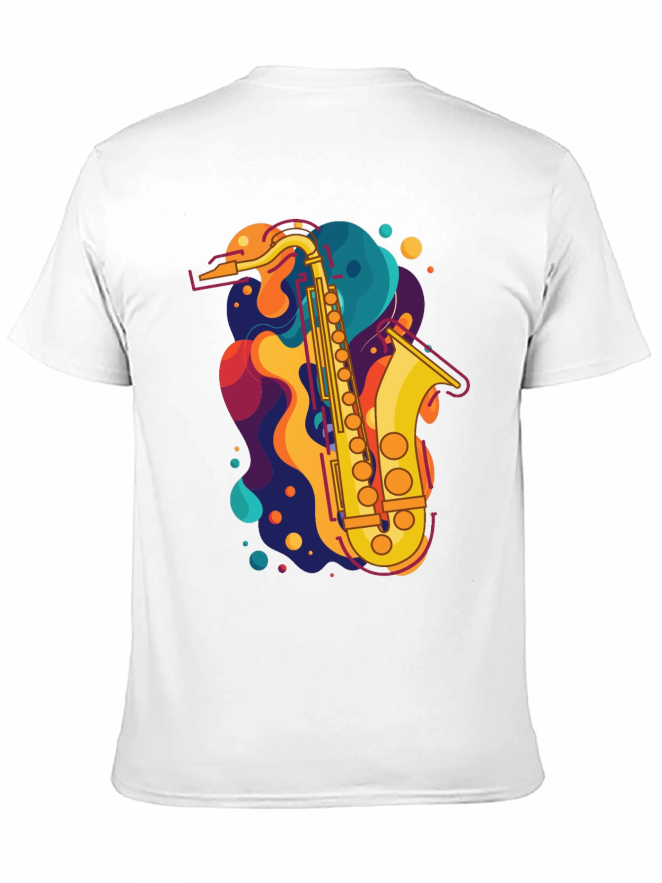 Saxophone Graphic Tee - Music Lovers T-Shirt