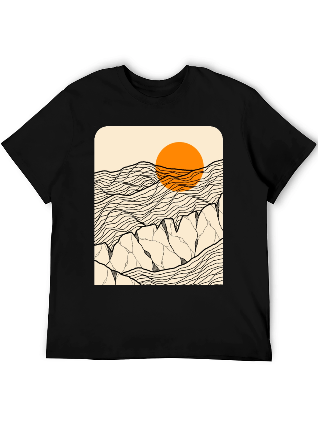 Abstract Mountain Graphic Tee
