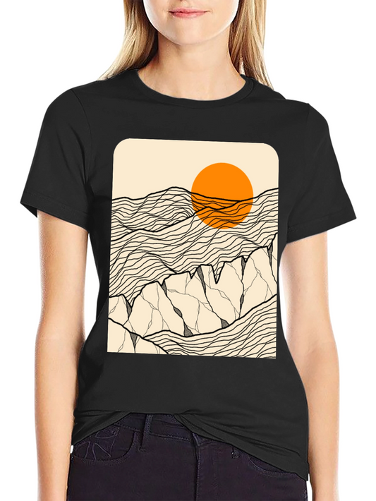 Abstract Mountain Graphic Tee