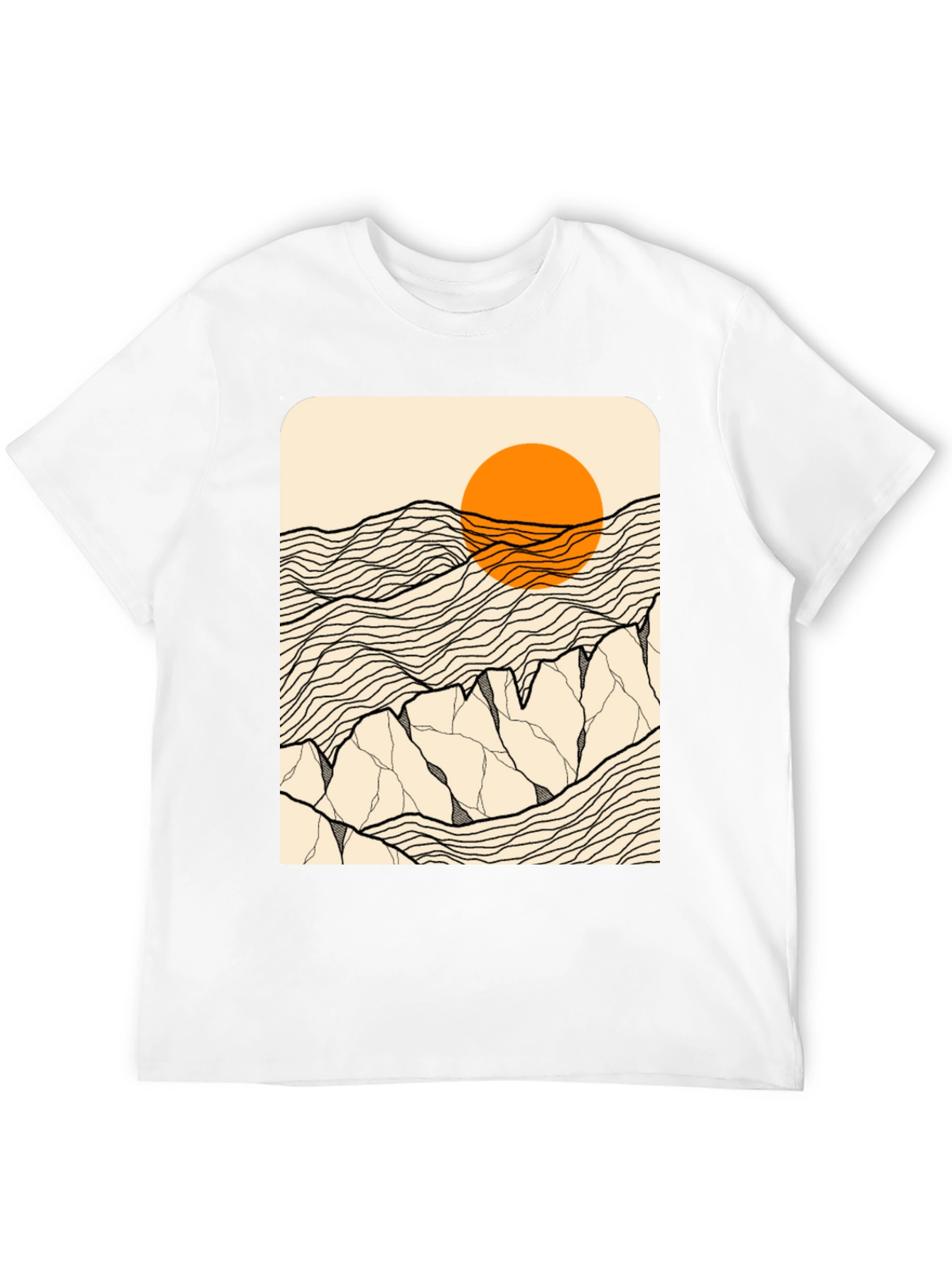 Abstract Mountain Graphic Tee