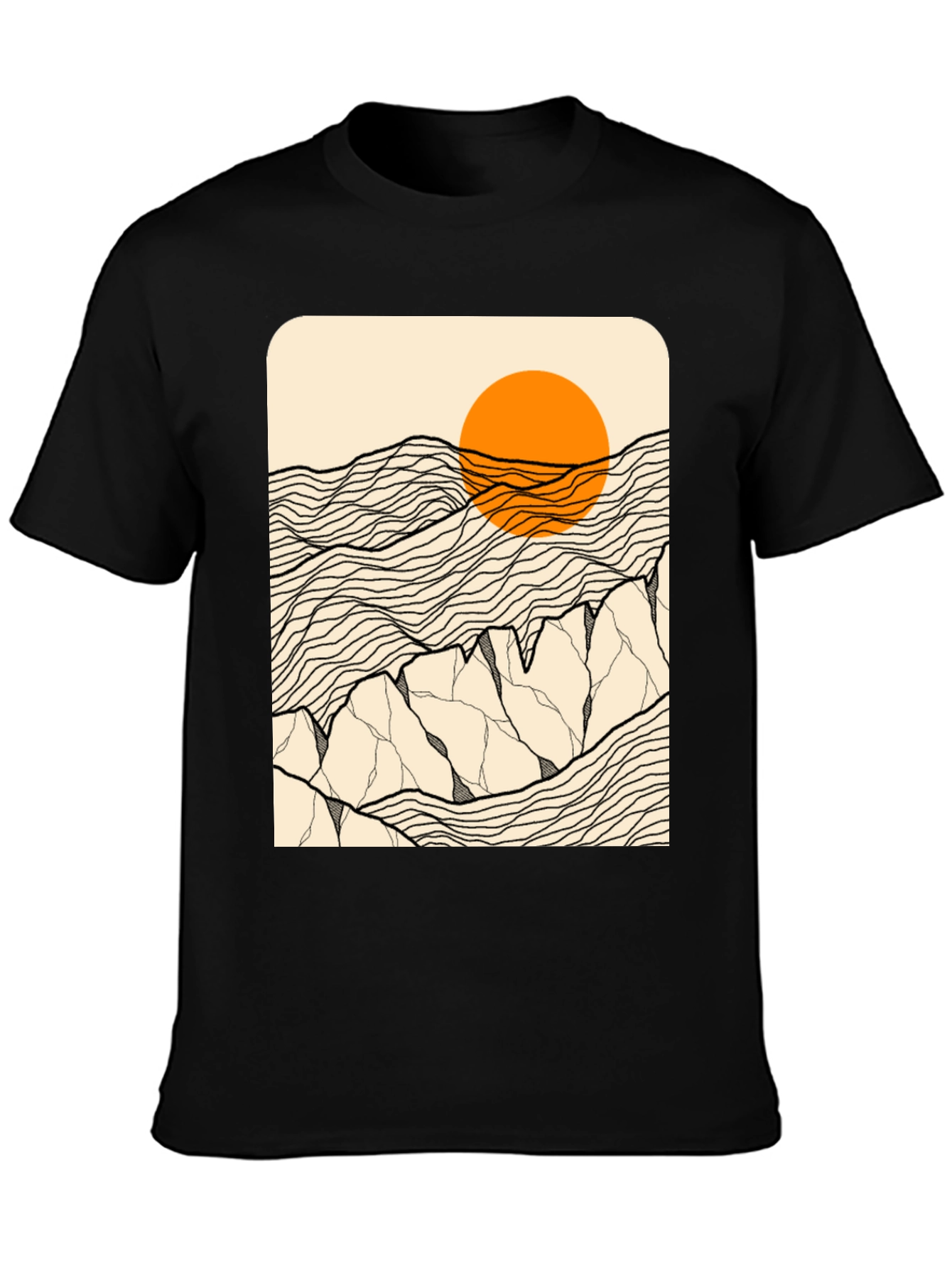 Abstract Mountain Graphic Tee