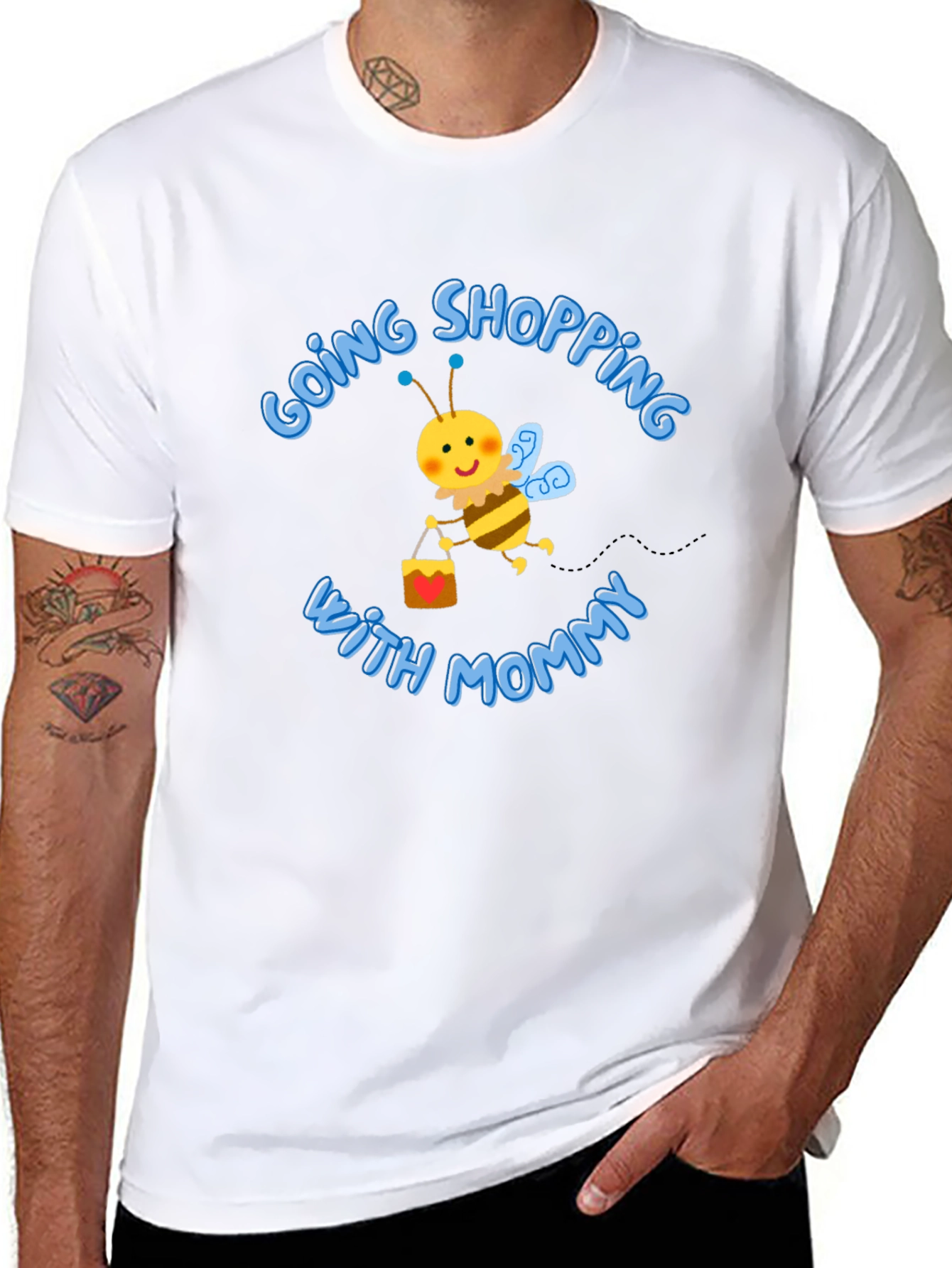 Mommy & Me Shopping Bee Graphic Tee