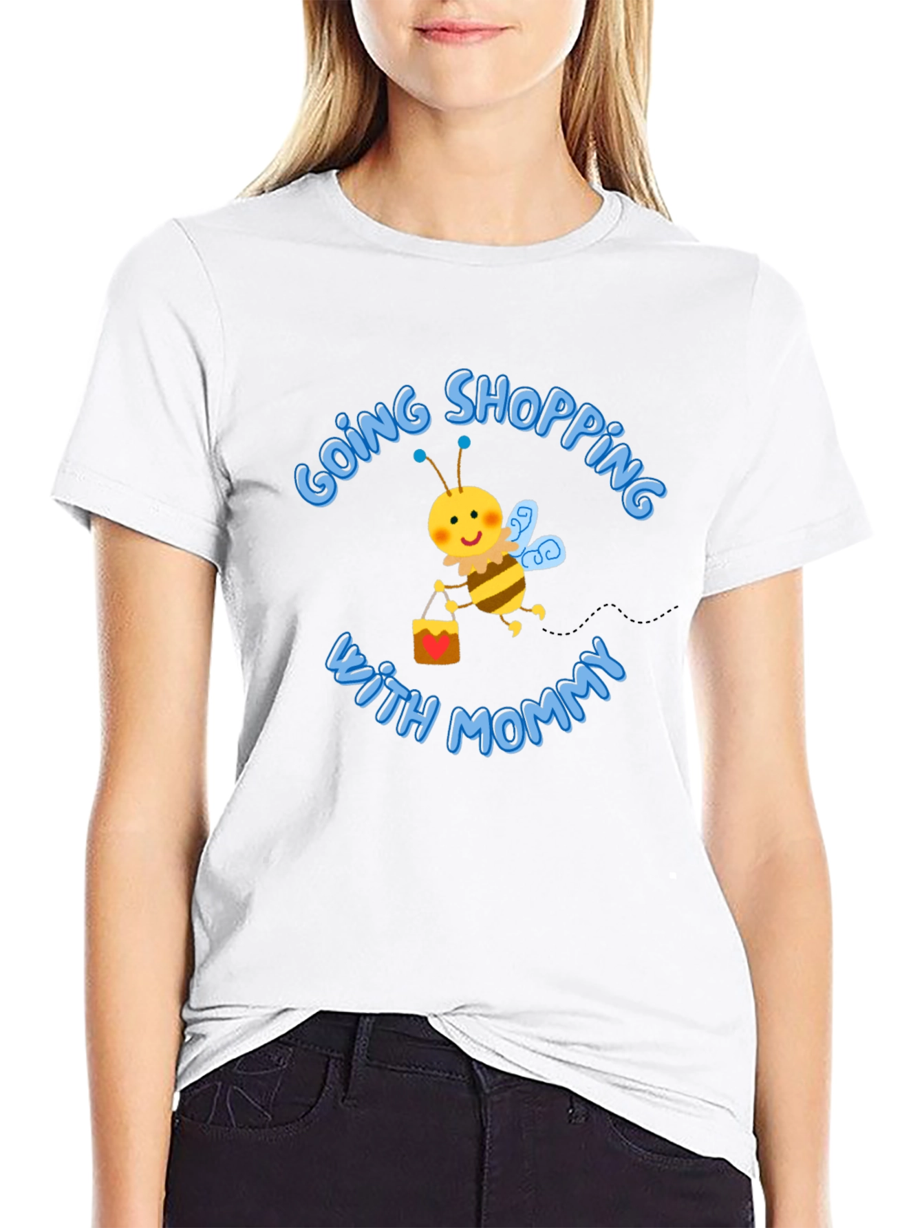 Mommy & Me Shopping Bee Graphic Tee