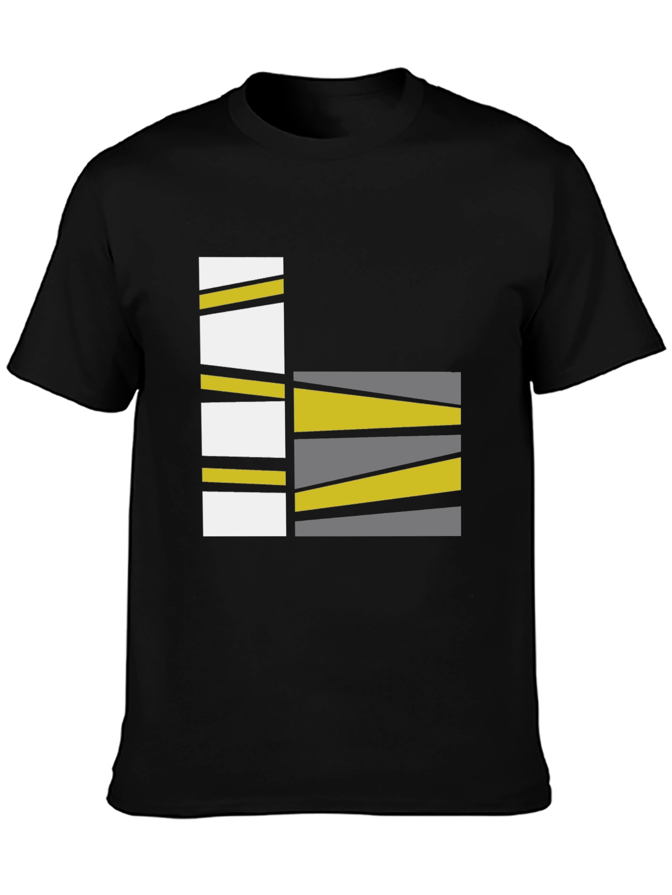 Abstract Geometric Graphic Print Tee