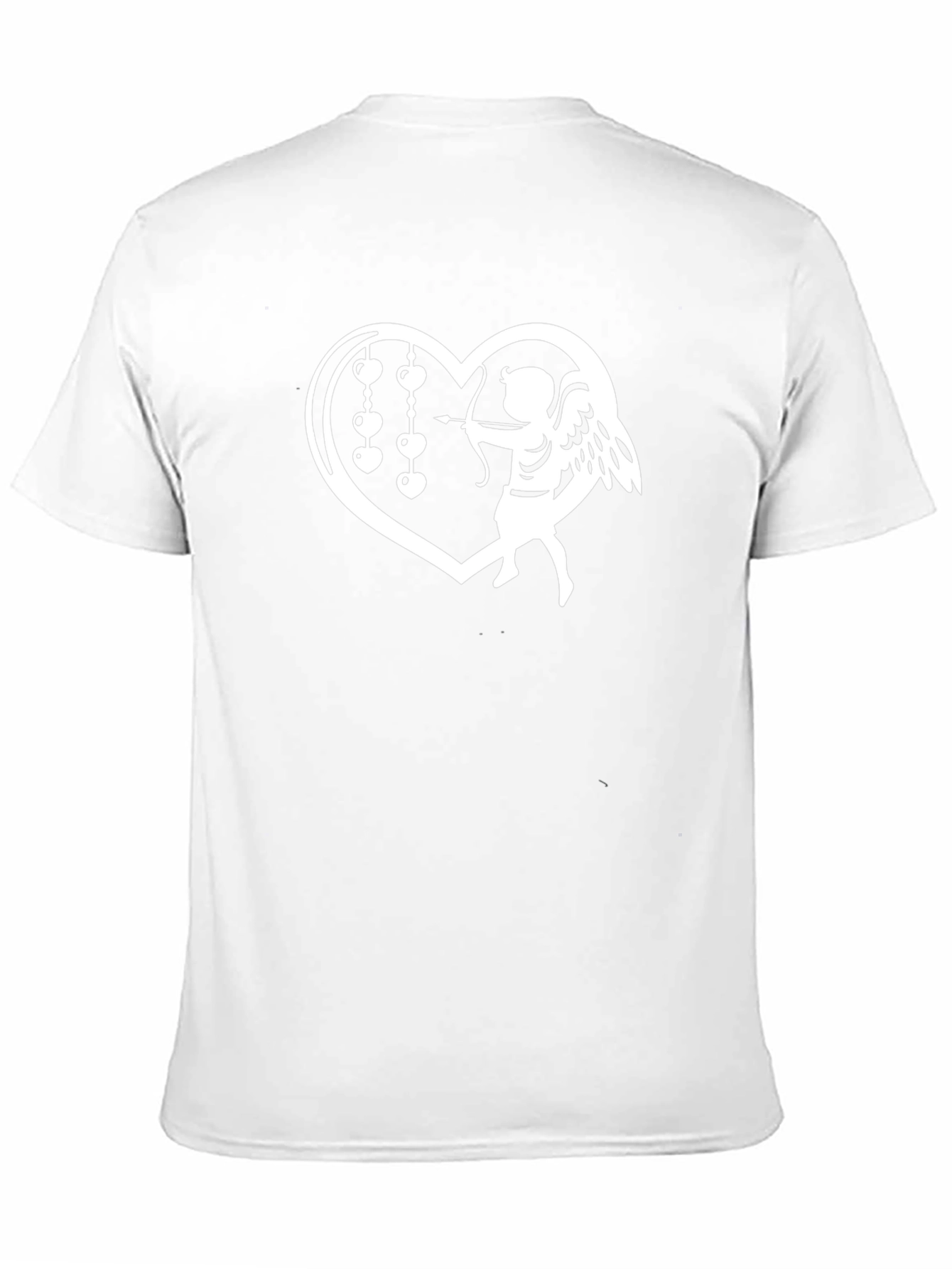 Heart Cupid Graphic Black T-Shirt