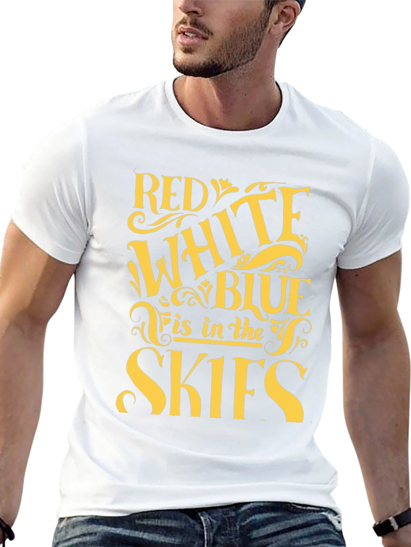 Red White & Blue Skies T-Shirt