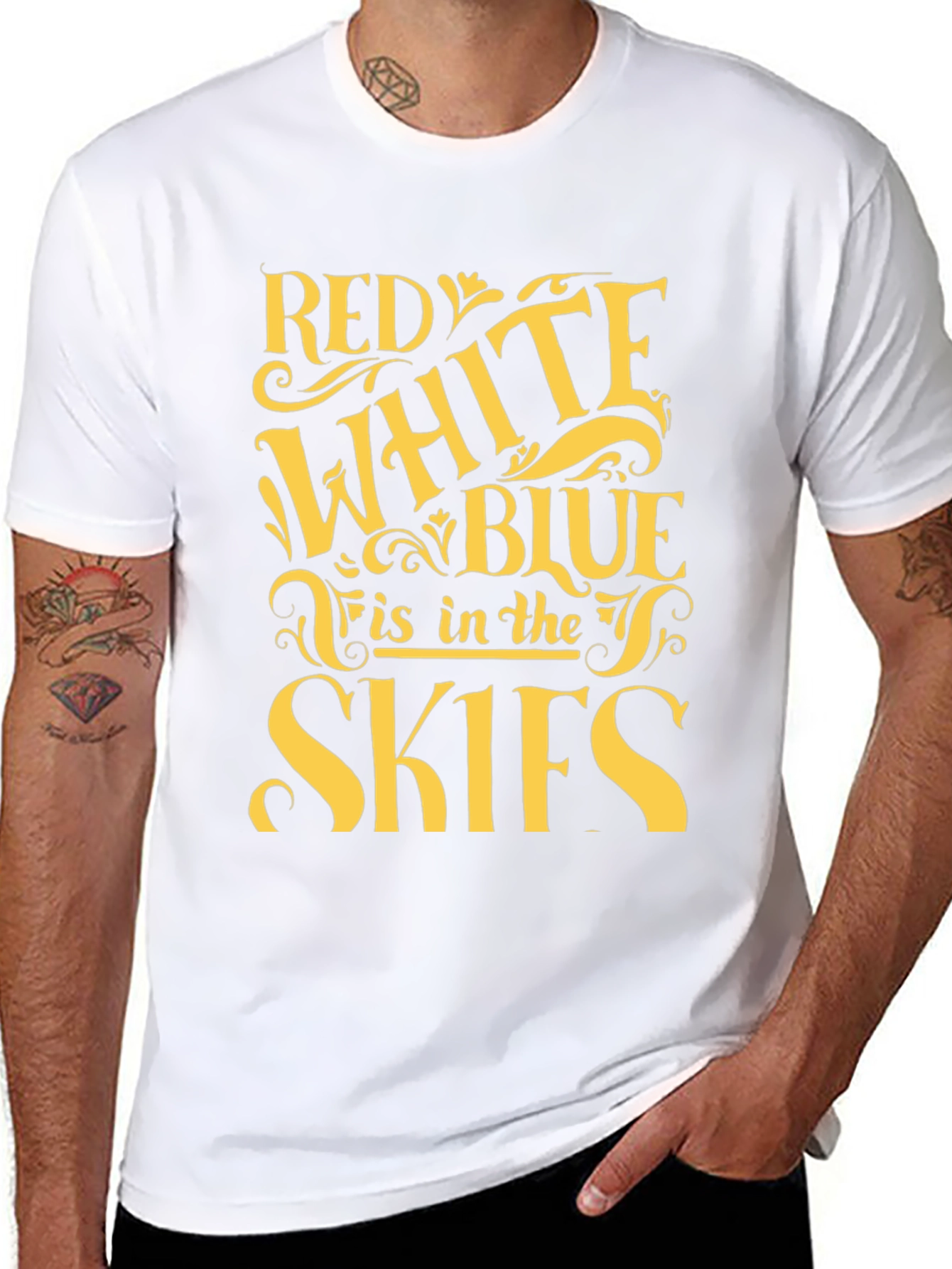 Red White & Blue Skies T-Shirt