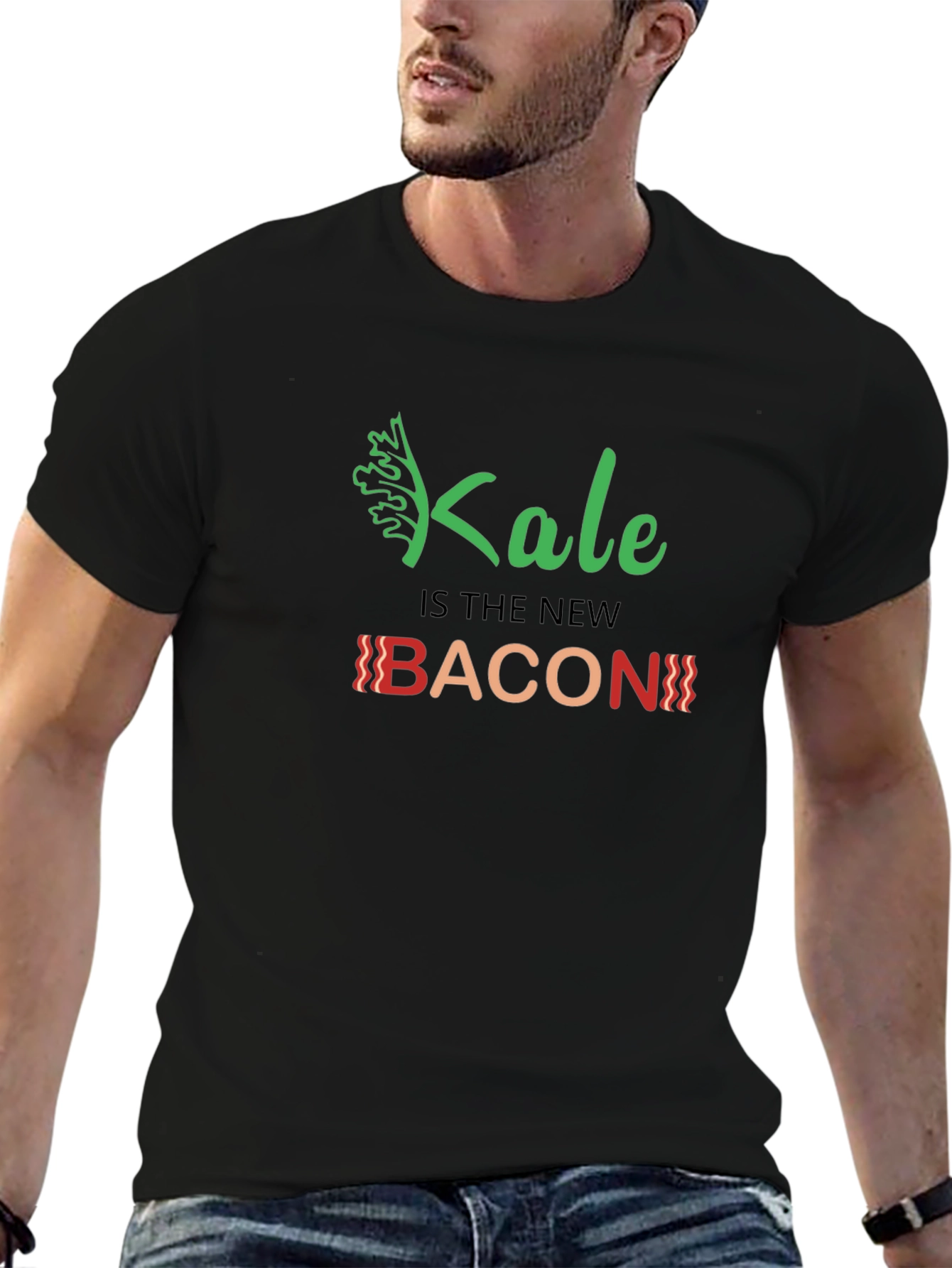 Kale is the New Bacon Black T-Shirt