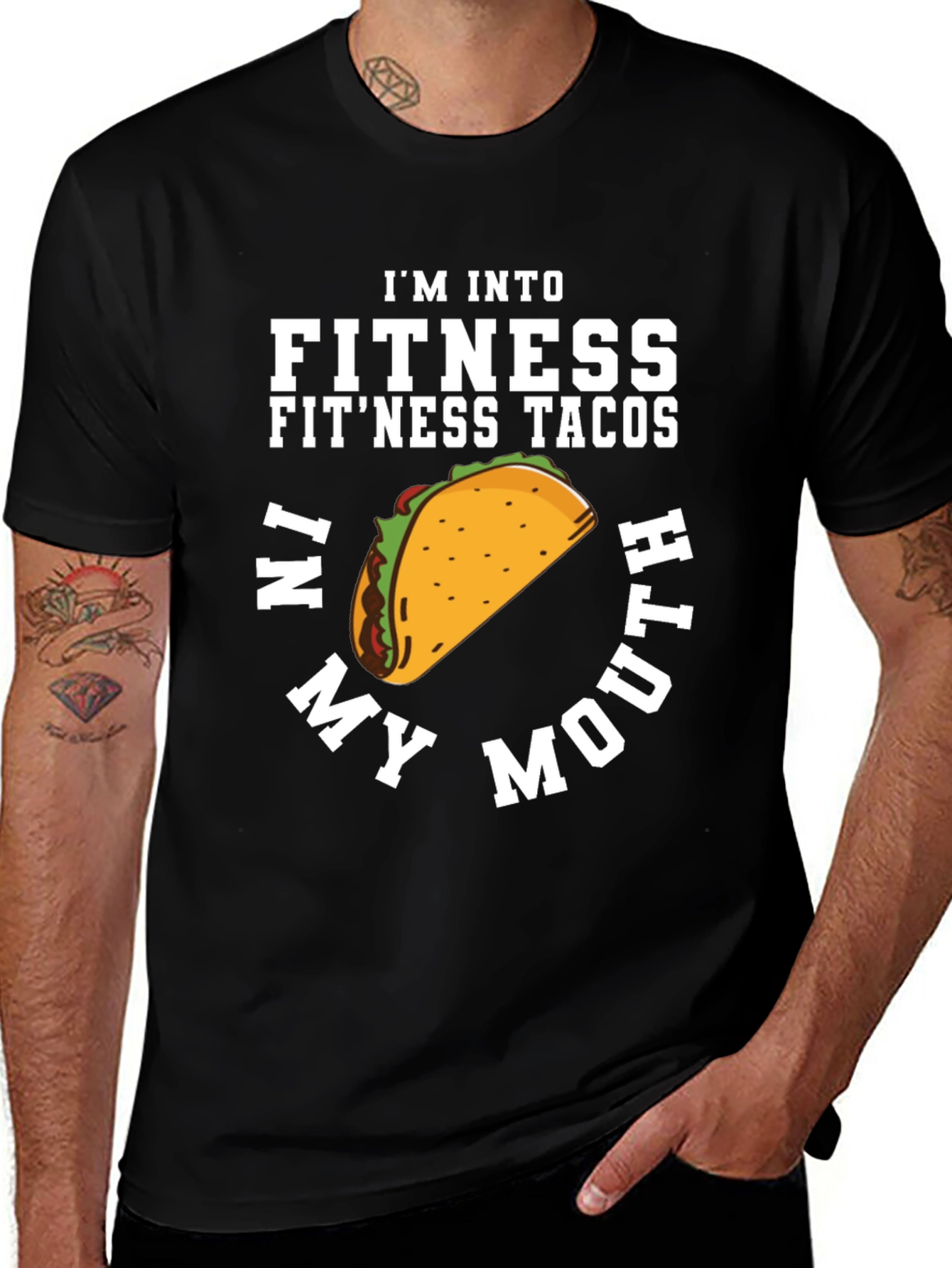Fitness Tacos T-Shirt - Funny Foodie Tee