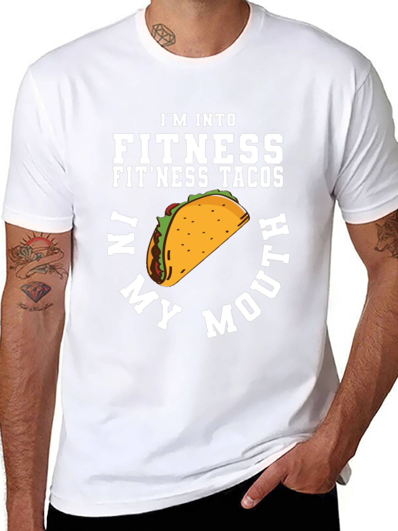Fitness Tacos T-Shirt - Funny Foodie Tee