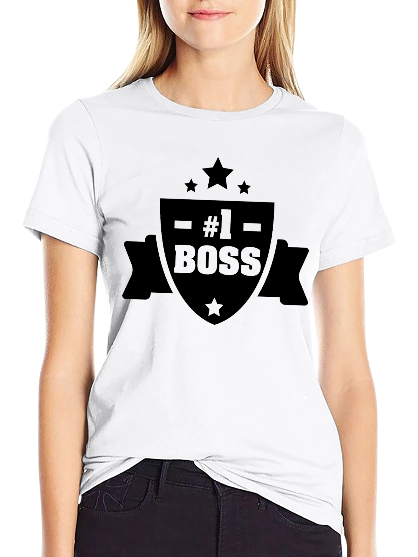 #1 Boss Black T-Shirt