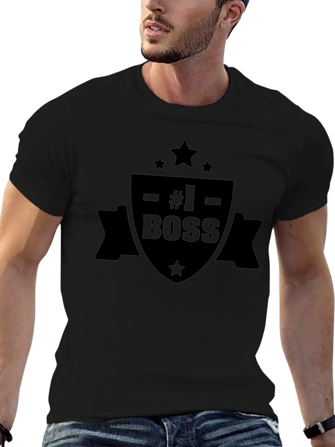 #1 Boss Black T-Shirt