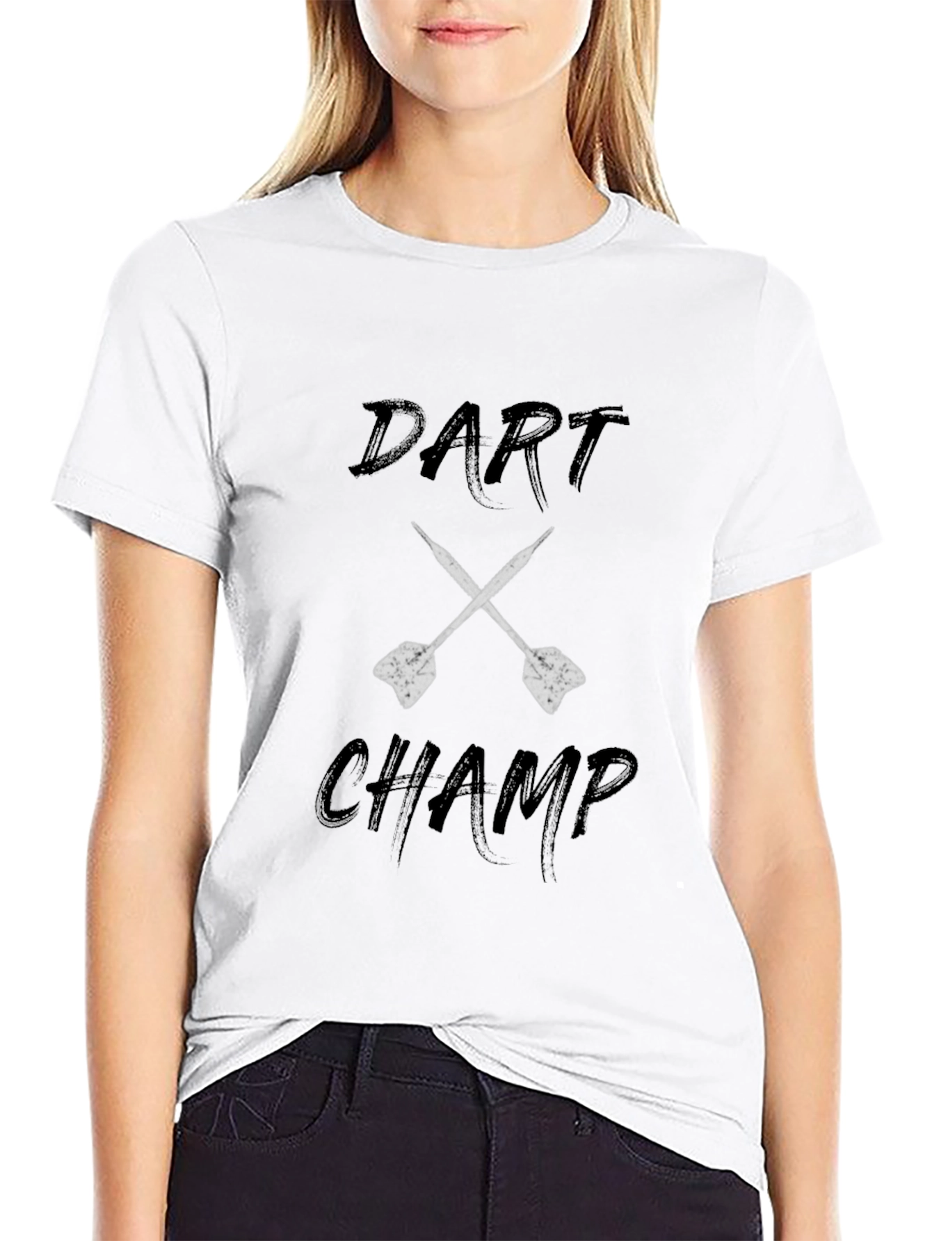 Dart Champ Graphic Tee - Black Casual Style