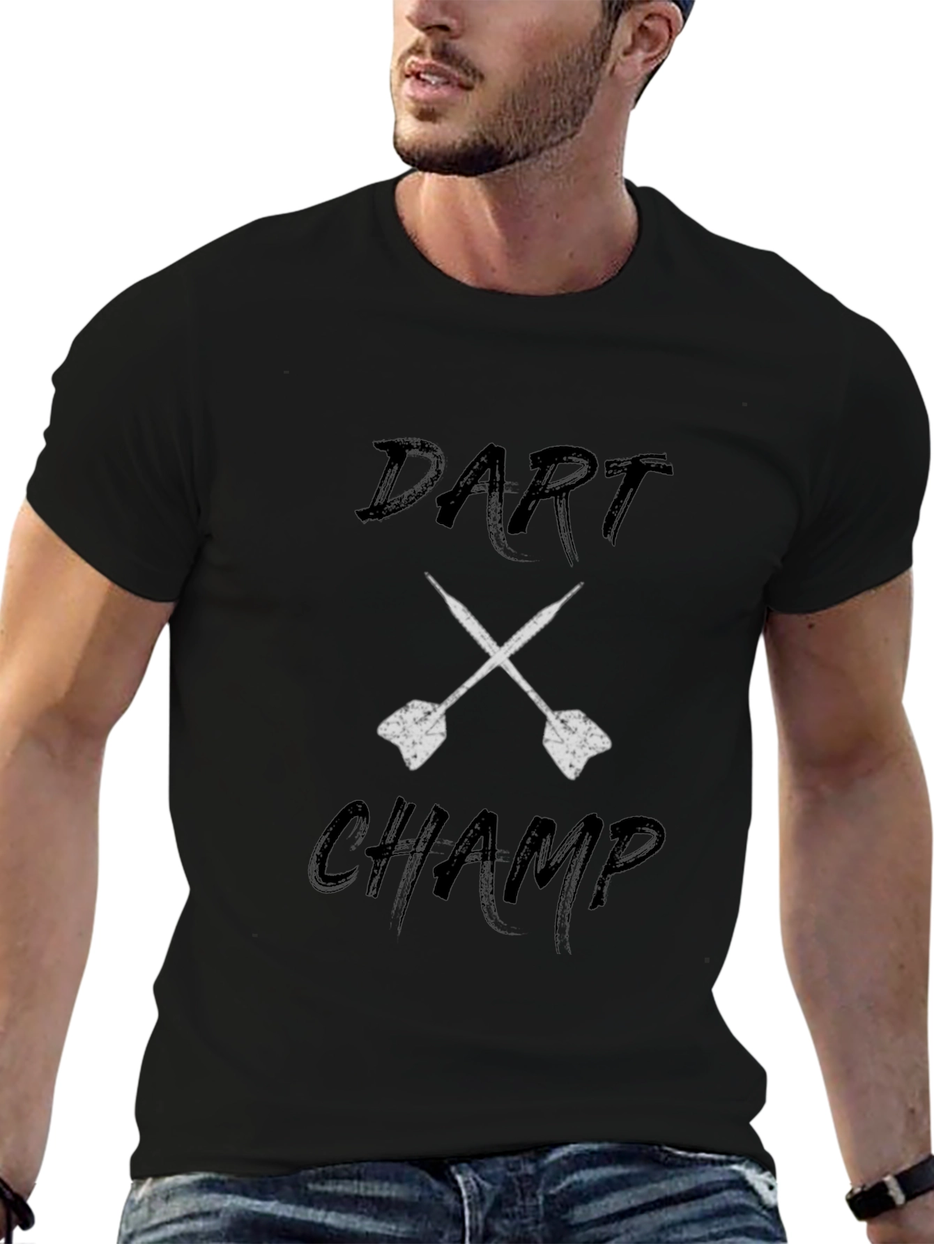 Dart Champ Graphic Tee - Black Casual Style