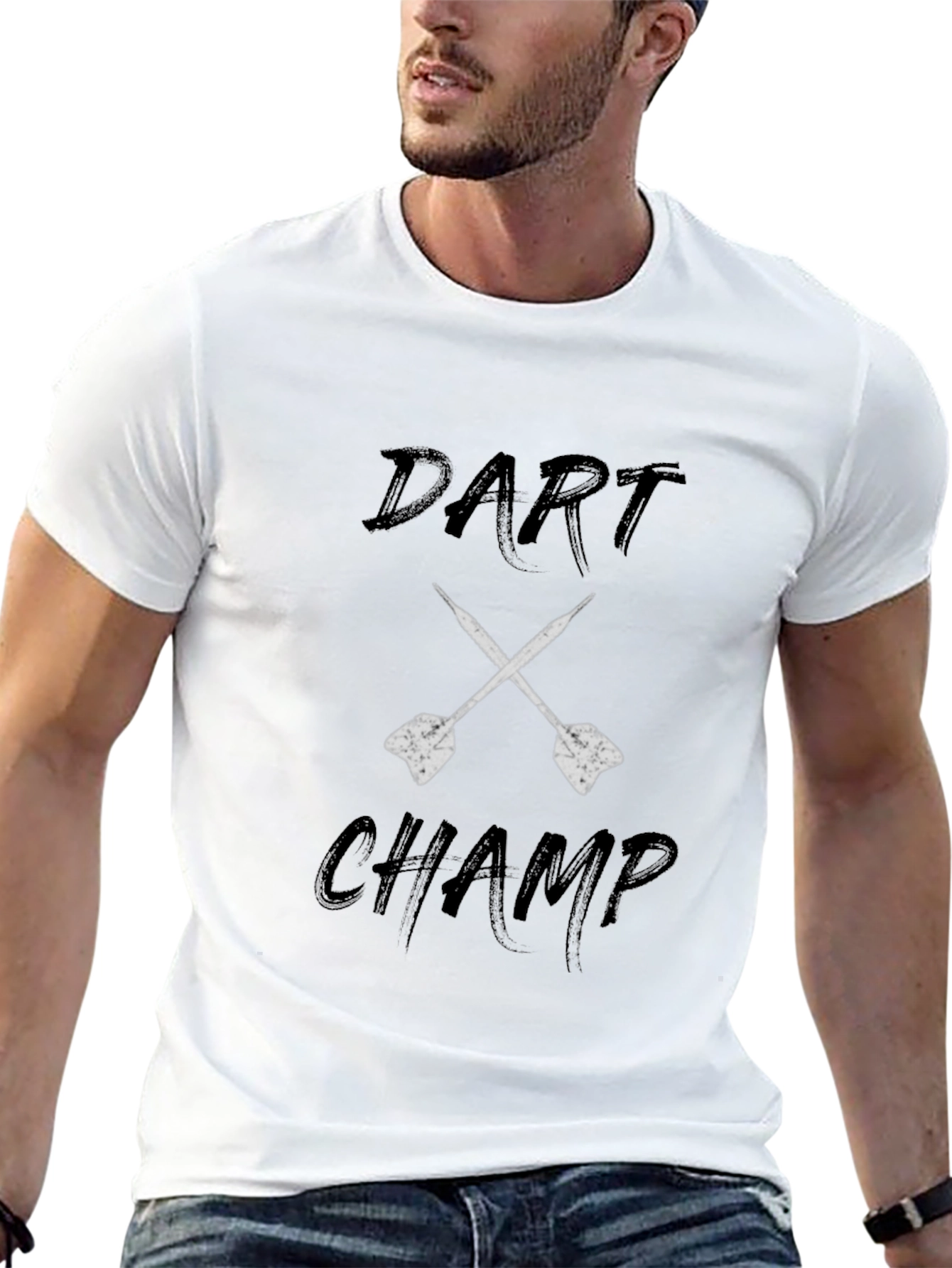 Dart Champ Graphic Tee - Black Casual Style