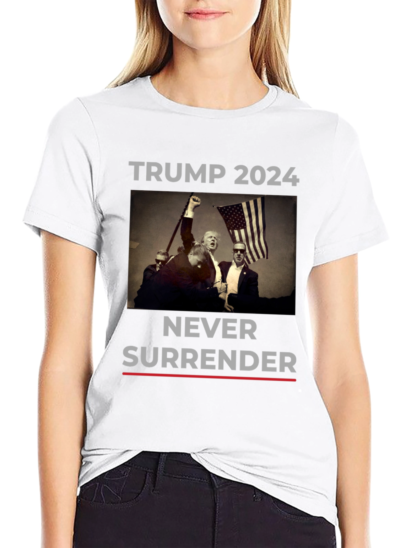 Trump 2024 Never Surrender T-Shirt