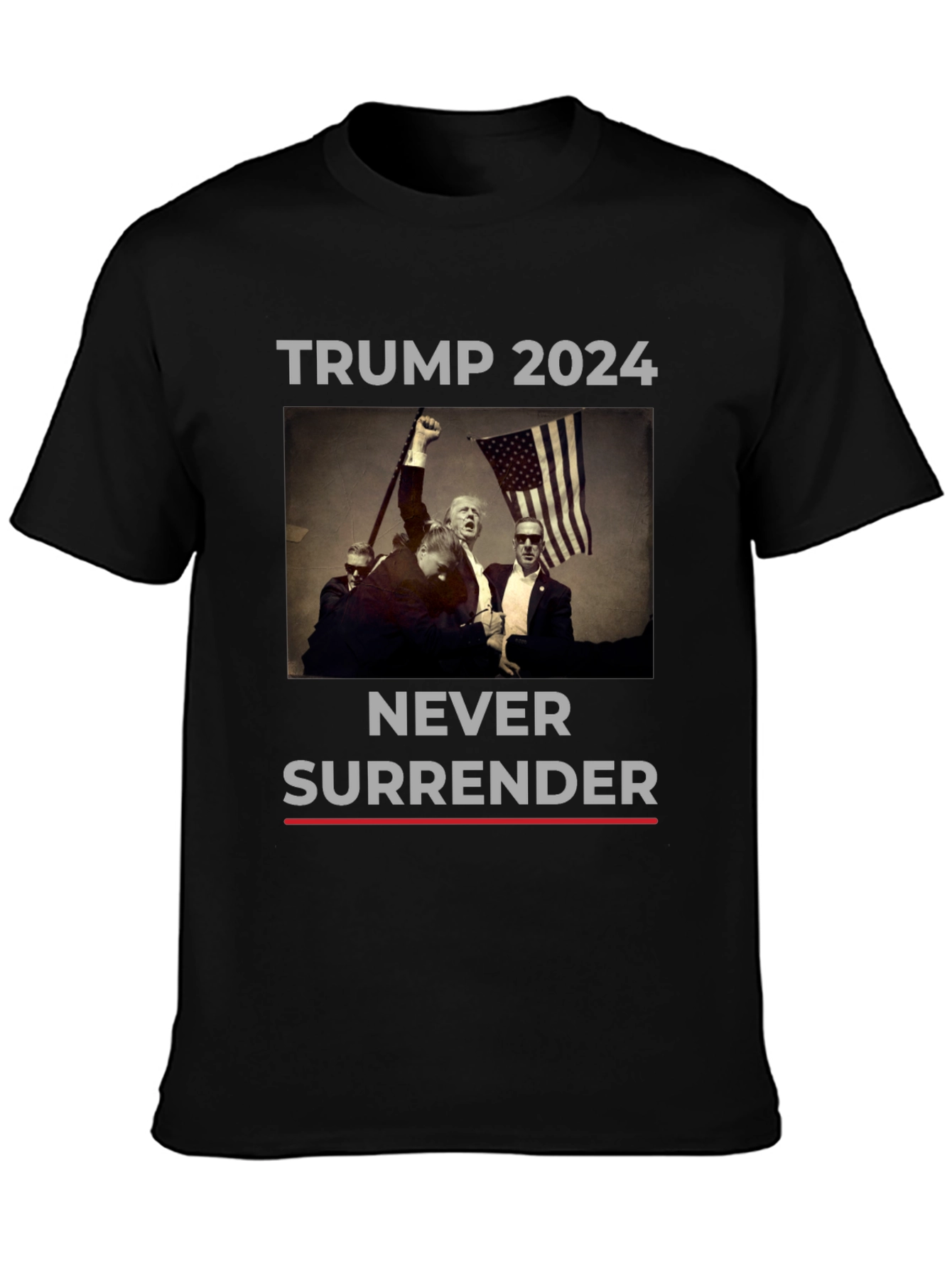 Trump 2024 Never Surrender T-Shirt