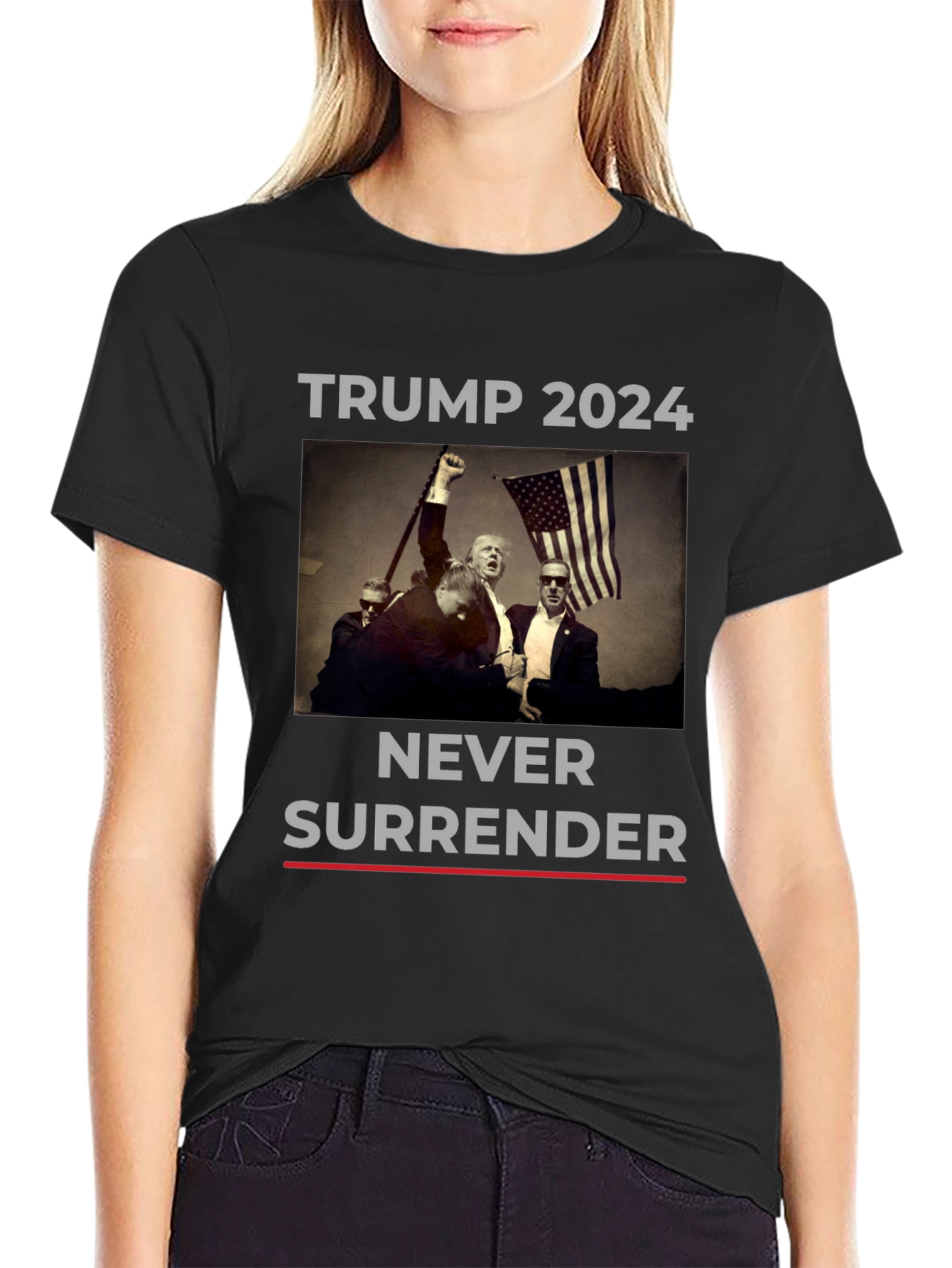 Trump 2024 Never Surrender T-Shirt