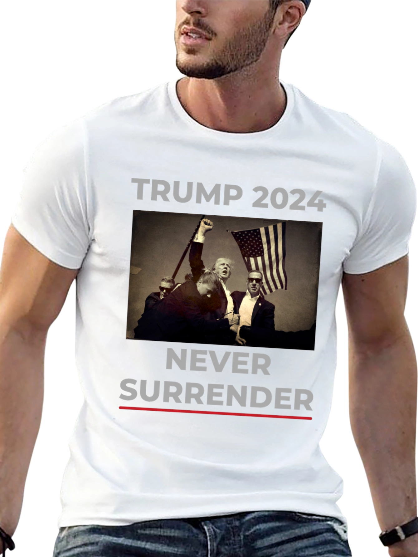 Trump 2024 Never Surrender T-Shirt
