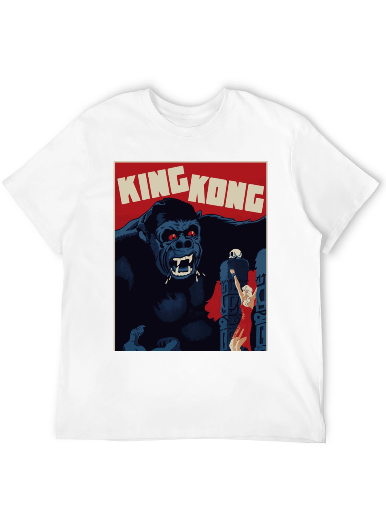 King Kong Movie Poster Graphic T-Shirt - Black