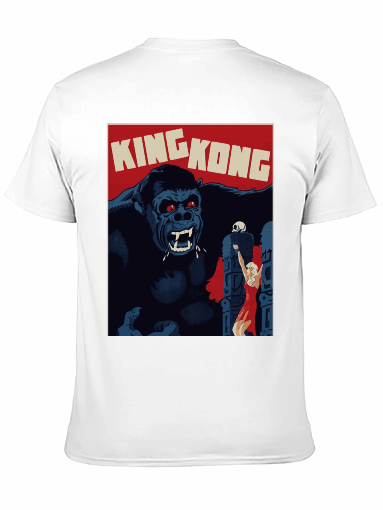 King Kong Movie Poster Graphic T-Shirt - Black