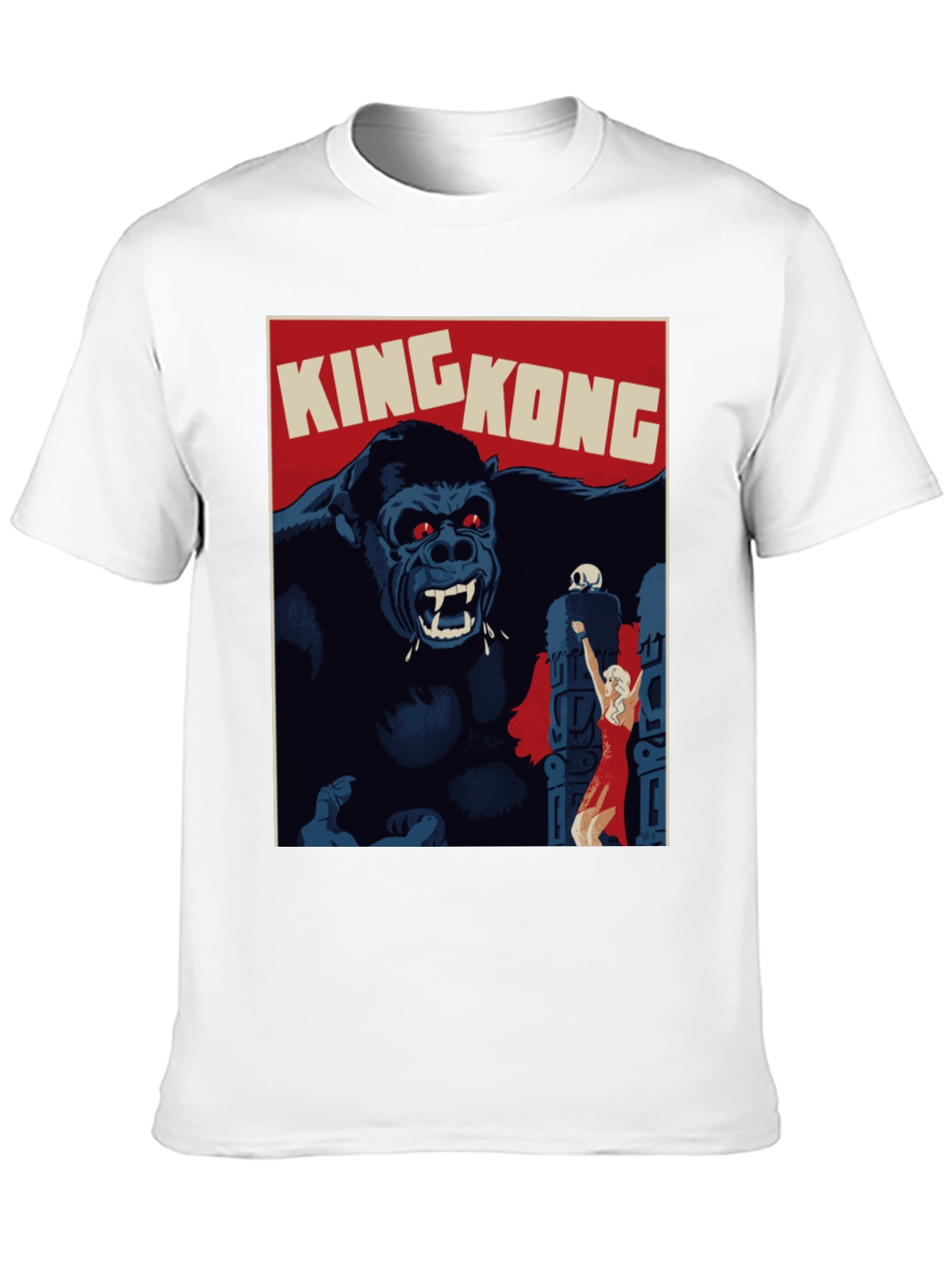 King Kong Movie Poster Graphic T-Shirt - Black