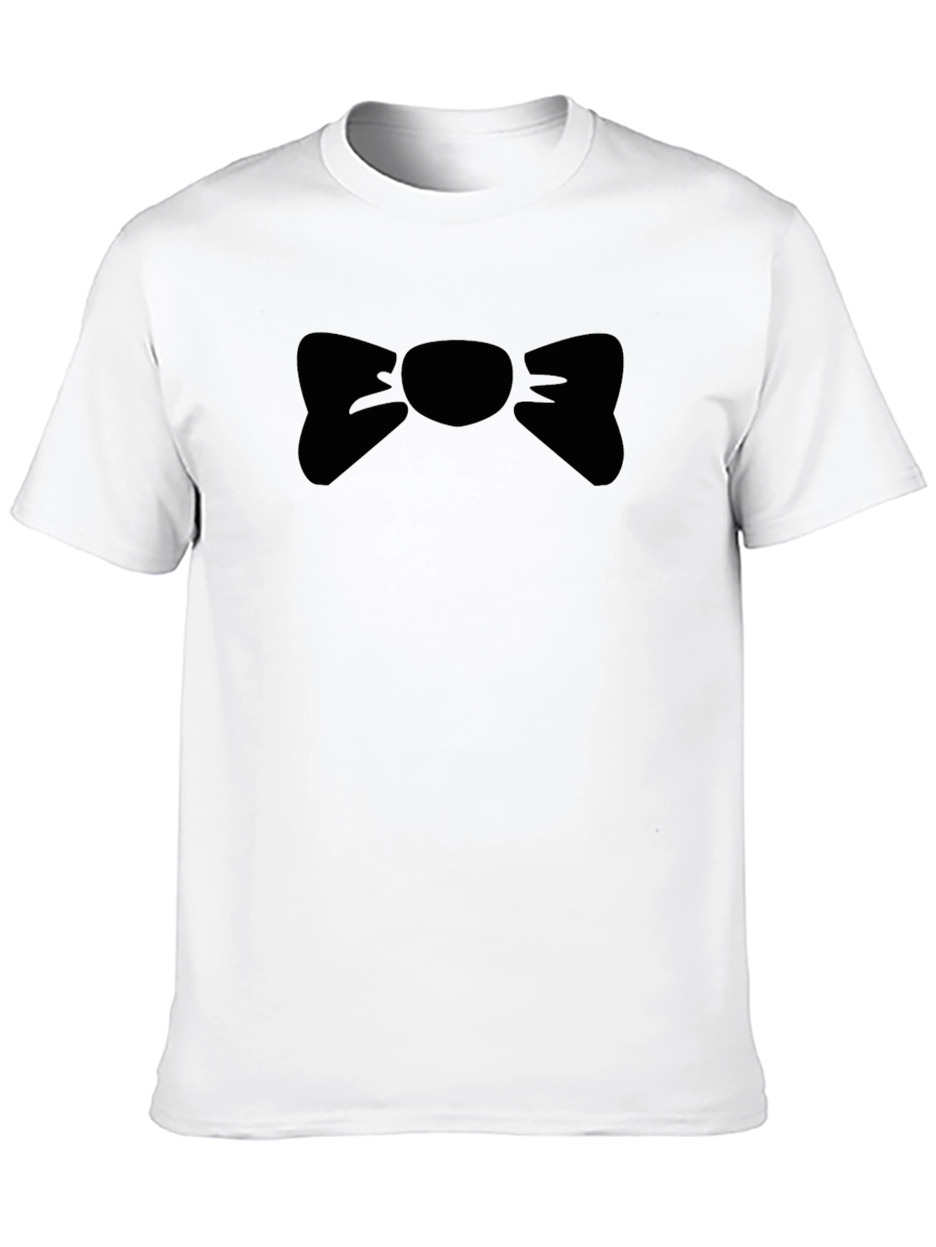 Bow Tie Graphic Black T-Shirt