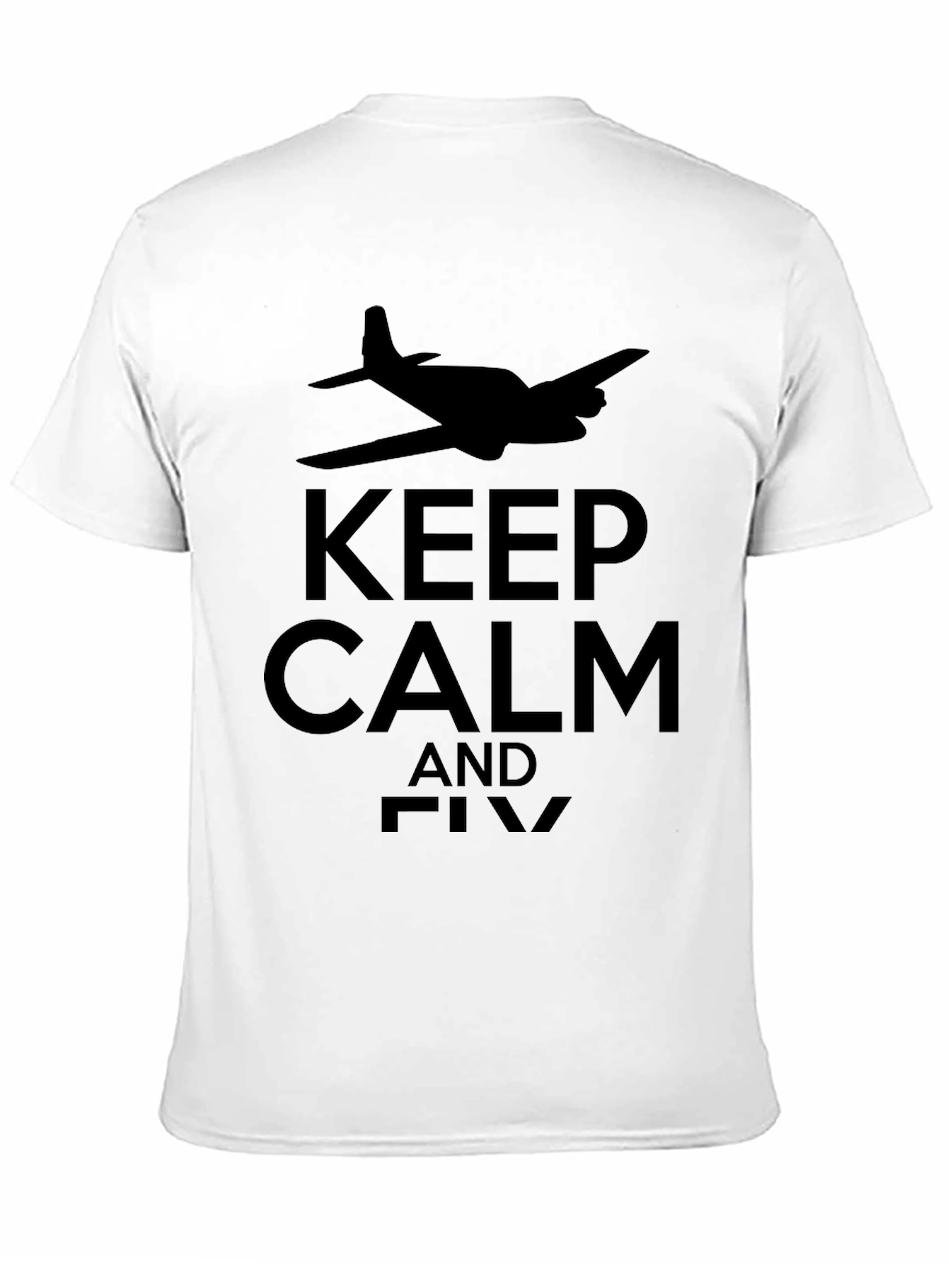 Keep Calm and Fly Black T-Shirt