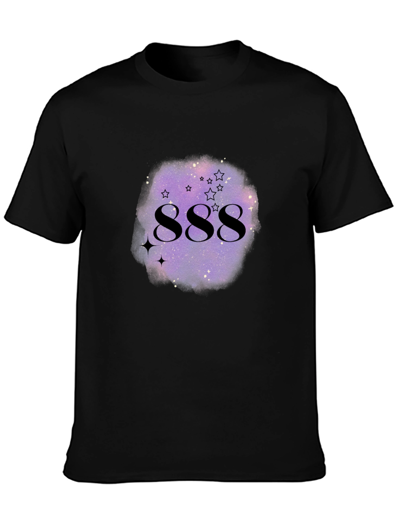 888 Angel Number Galaxy Graphic T-Shirt