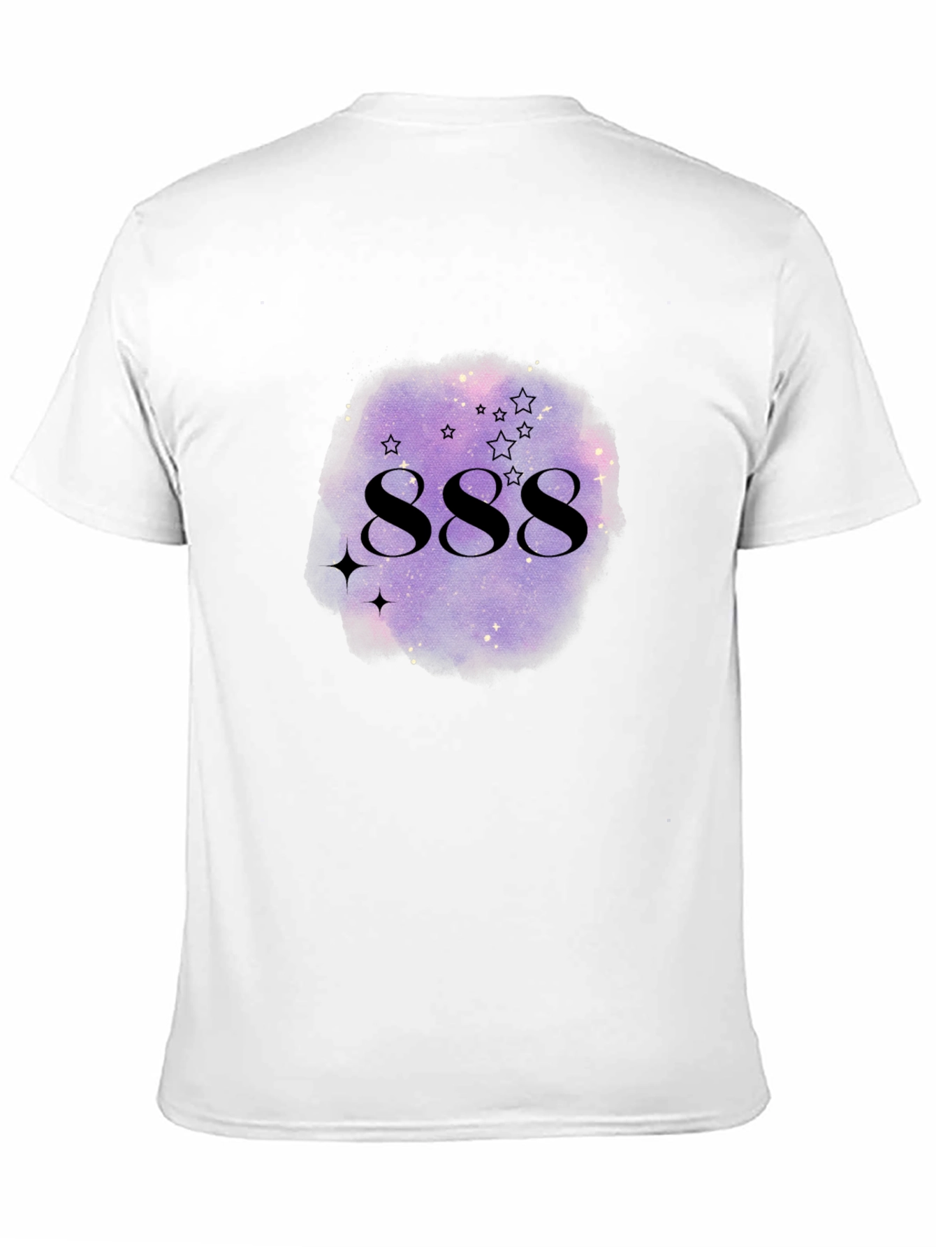 888 Angel Number Galaxy Graphic T-Shirt