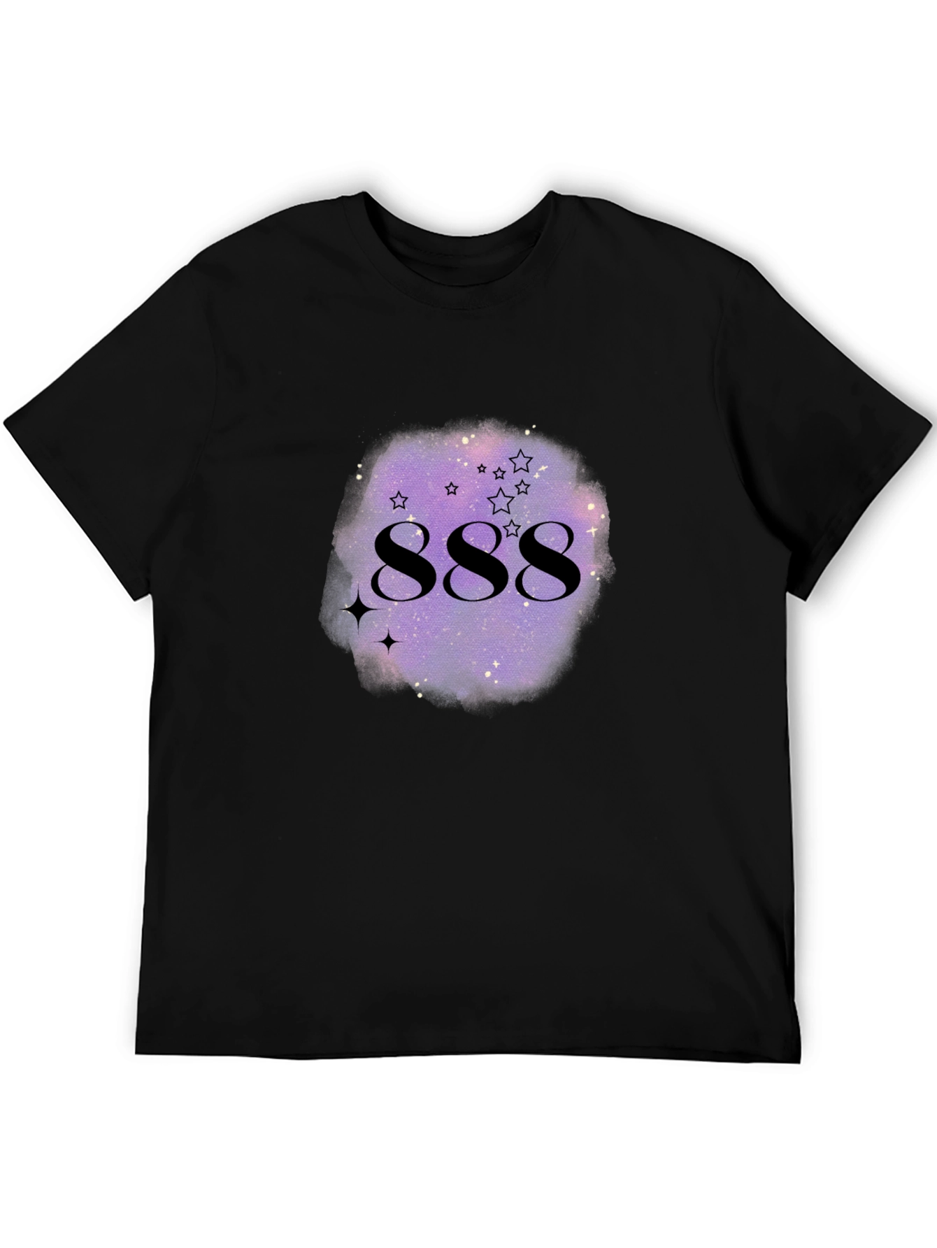 888 Angel Number Galaxy Graphic T-Shirt
