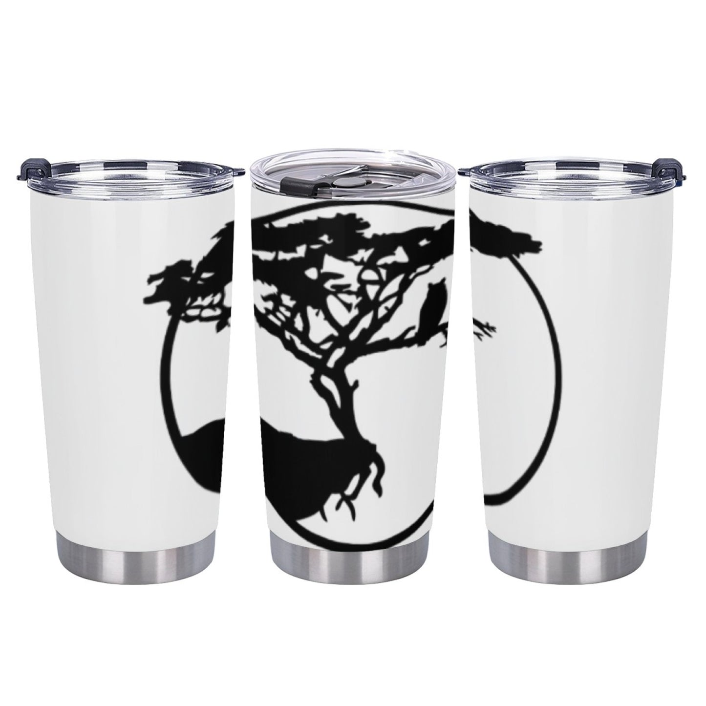 Gym-Friendly Insulated Tumbler - Stainless Steel Graphic Design Drink Cup