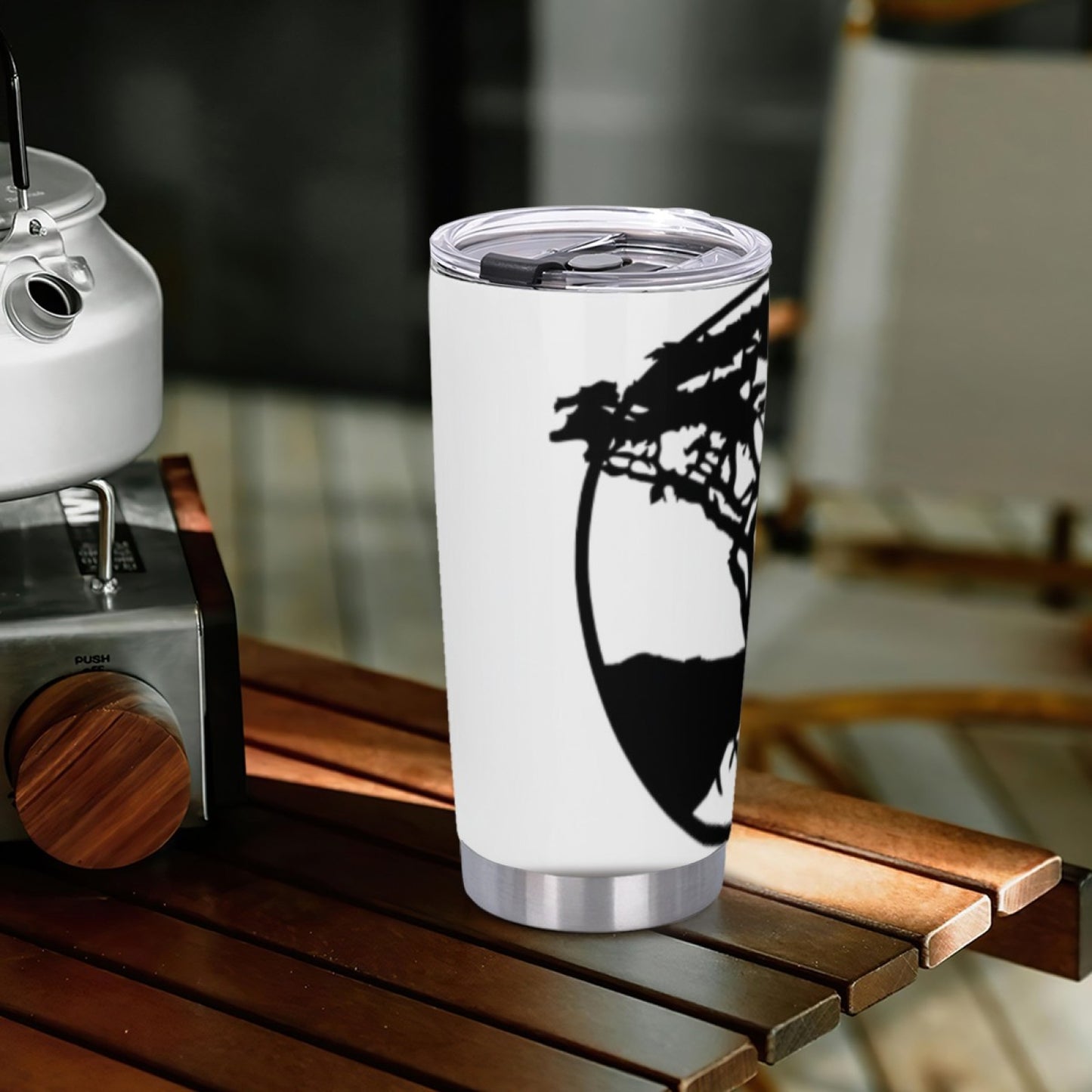 Gym-Friendly Insulated Tumbler - Stainless Steel Graphic Design Drink Cup