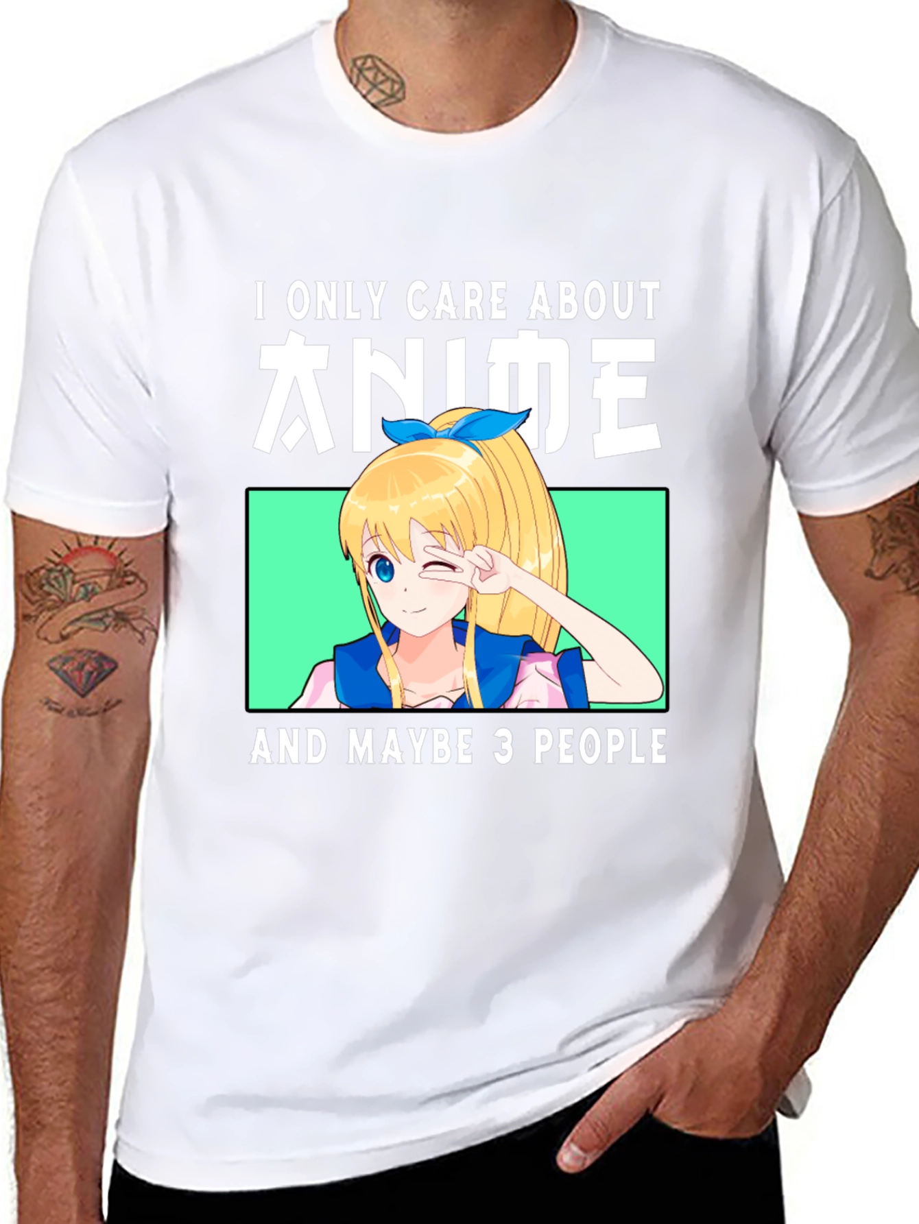 Anime Lover T-Shirt - I Only Care About Anime