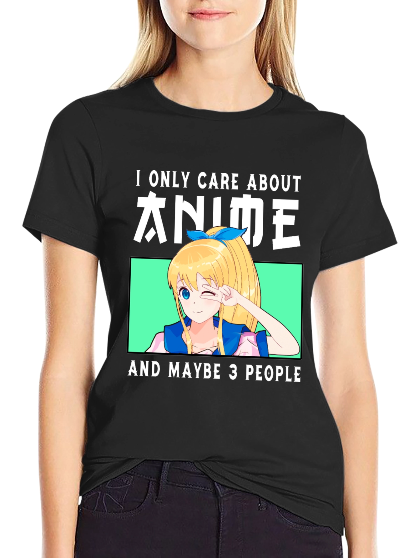 Anime Lover T-Shirt - I Only Care About Anime