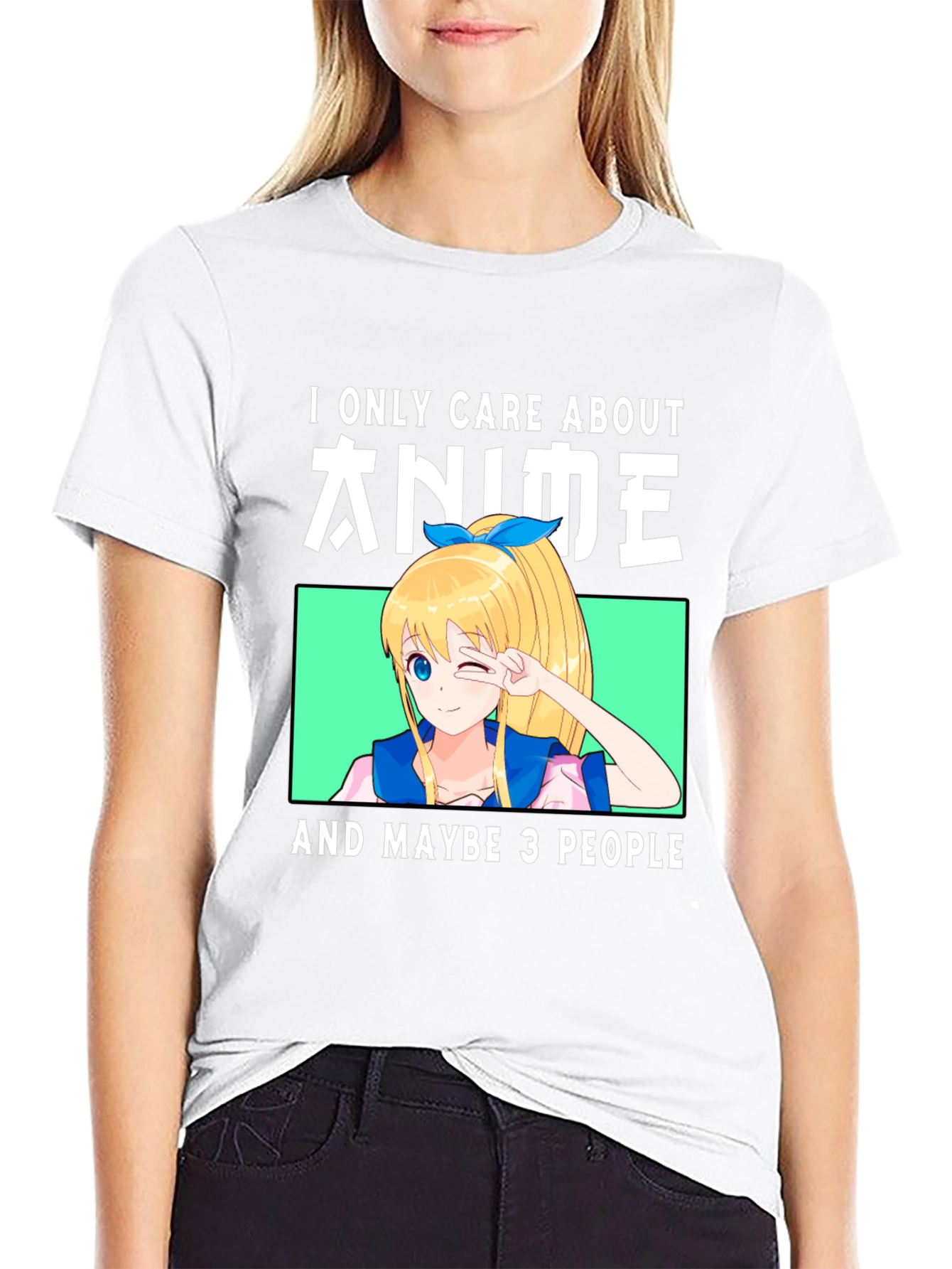 Anime Lover T-Shirt - I Only Care About Anime