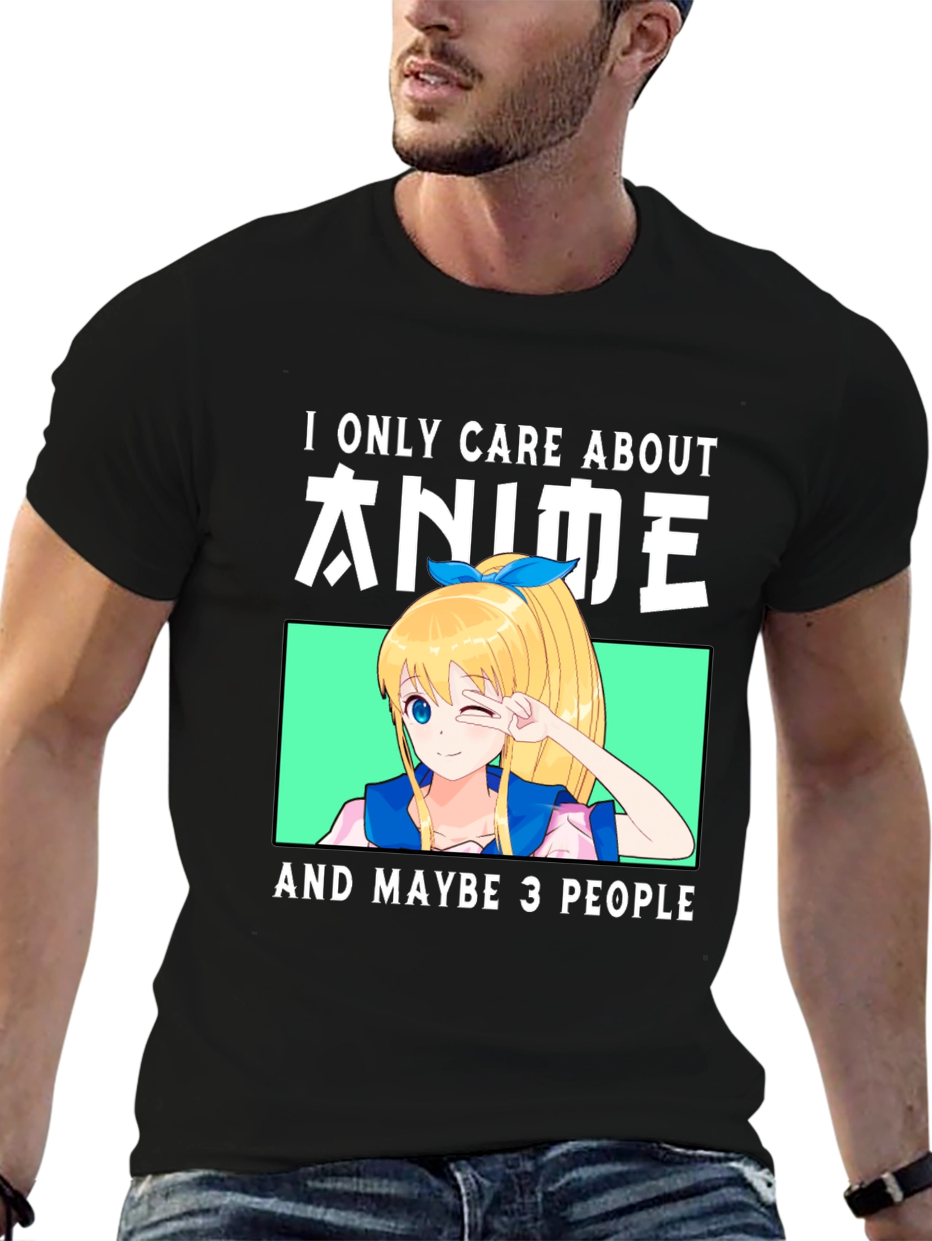 Anime Lover T-Shirt - I Only Care About Anime
