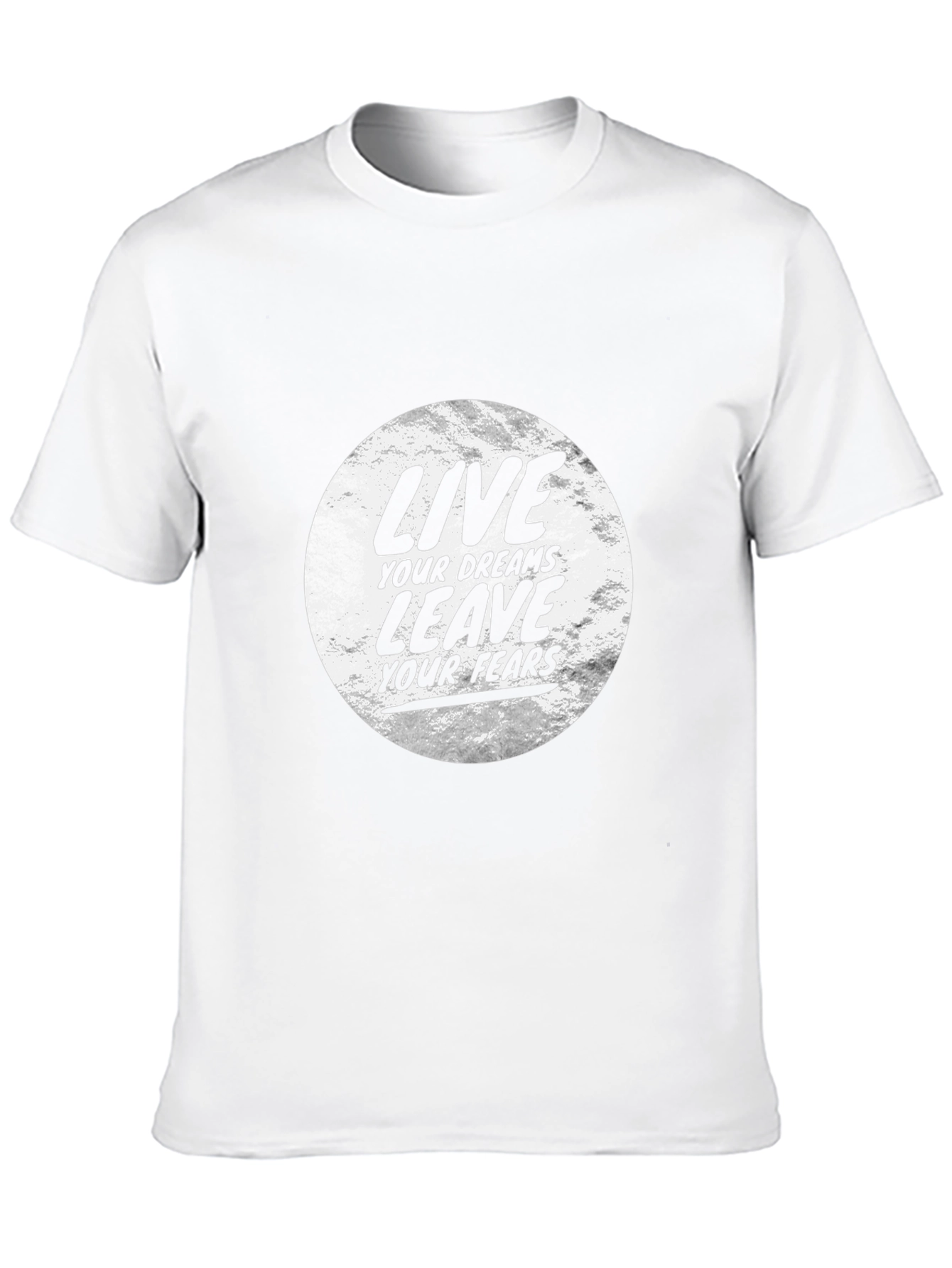 Motivational Black T-Shirt: Live Your Dreams