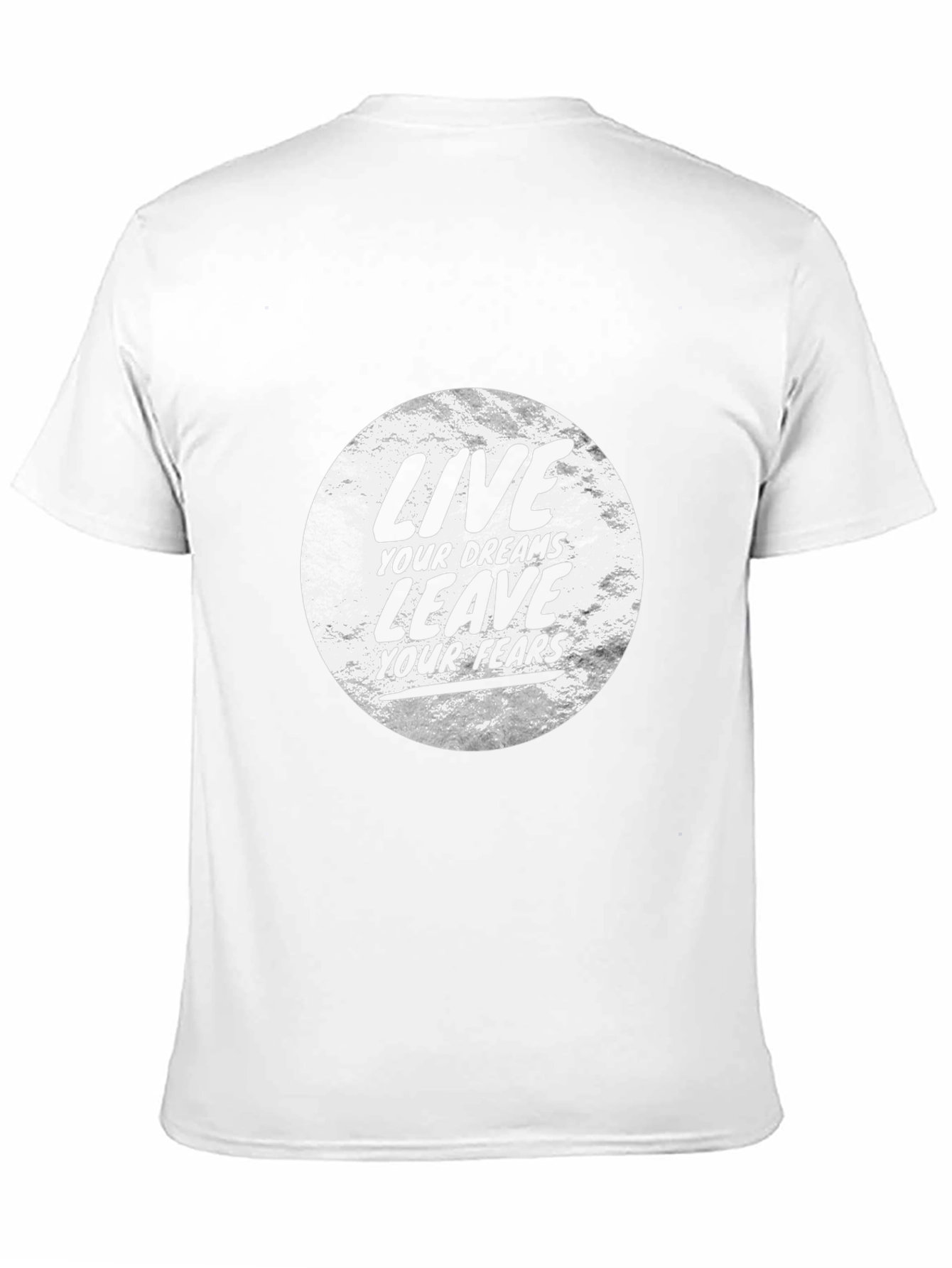 Motivational Black T-Shirt: Live Your Dreams