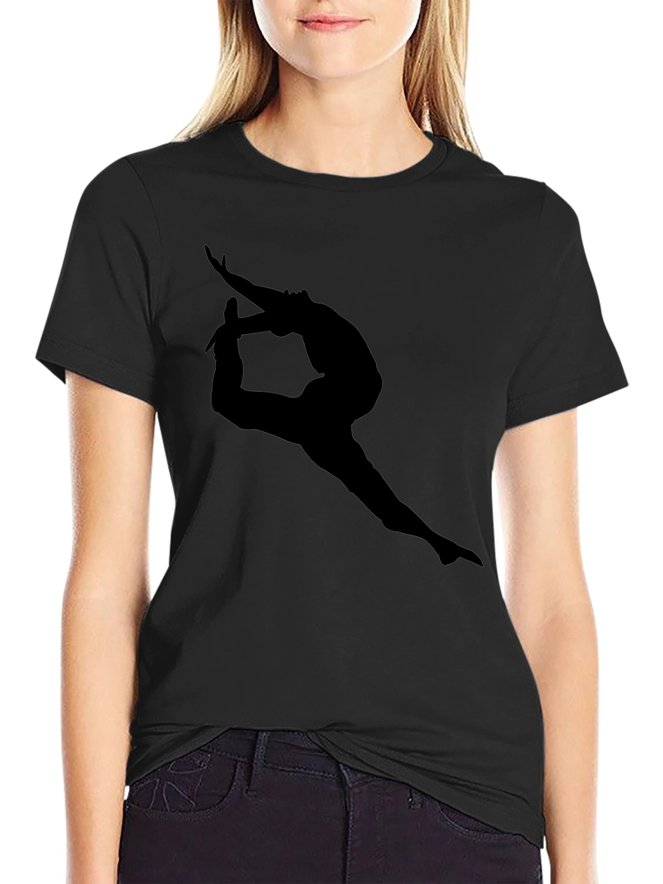 Black Dancer Silhouette T-Shirt
