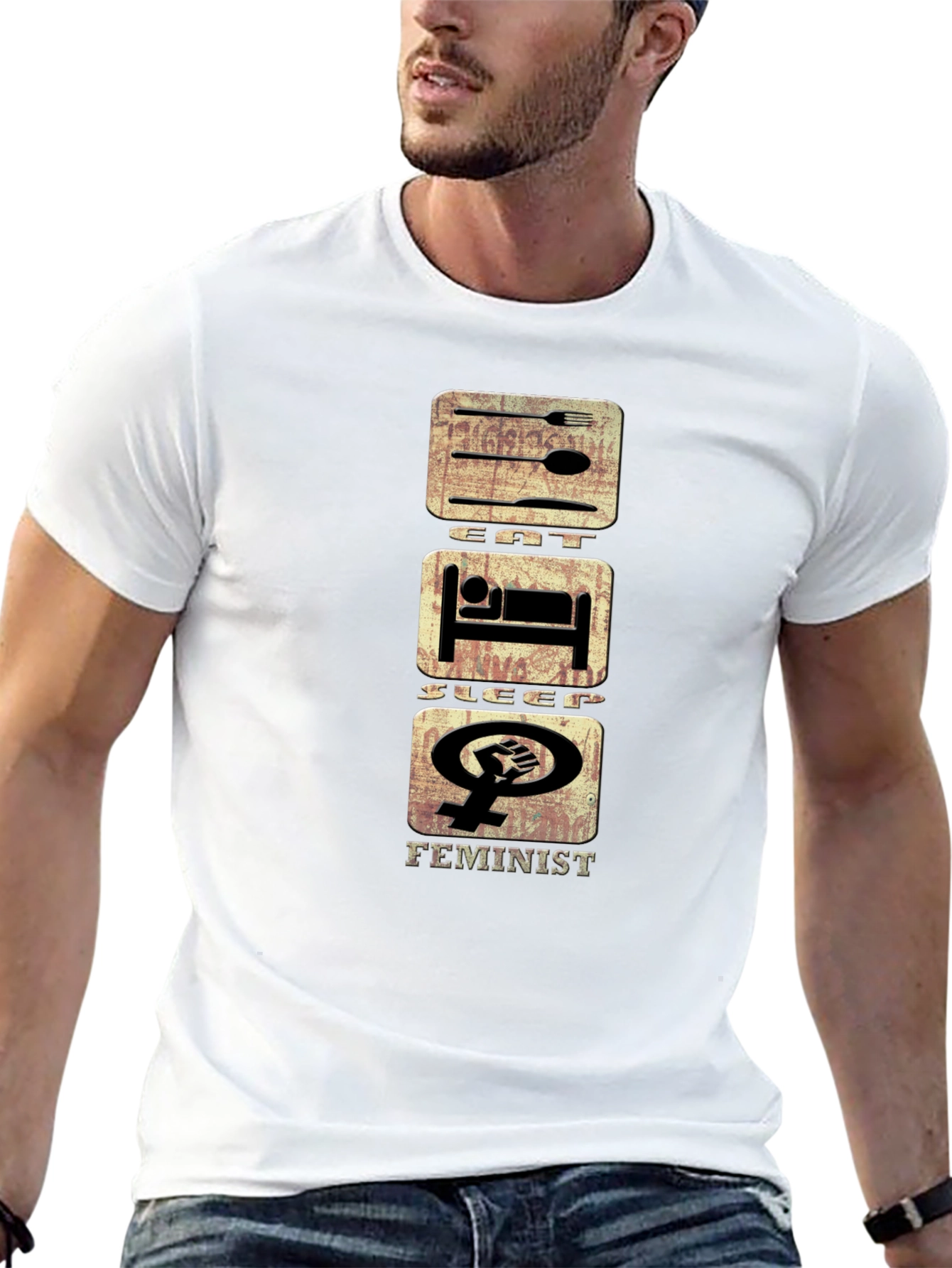 Eat Sleep Feminist T-Shirt
