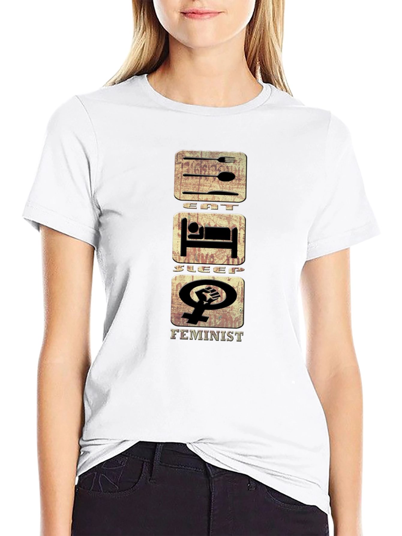 Eat Sleep Feminist T-Shirt