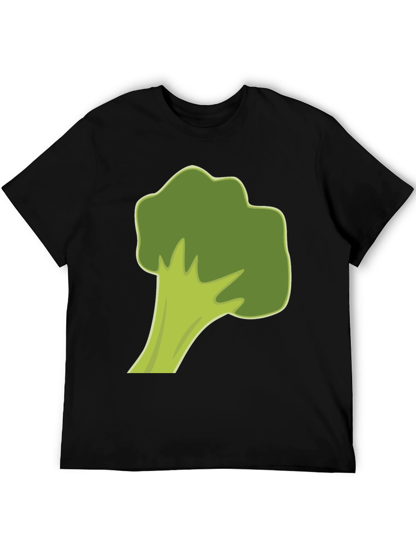 Broccoli Graphic Tee - Black Cotton Casual Shirt