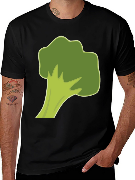 Broccoli Graphic Tee - Black Cotton Casual Shirt