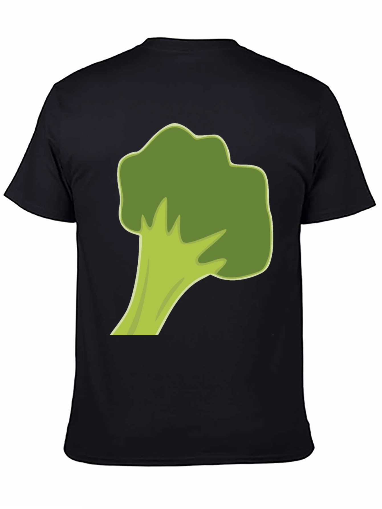 Broccoli Graphic Tee - Black Cotton Casual Shirt