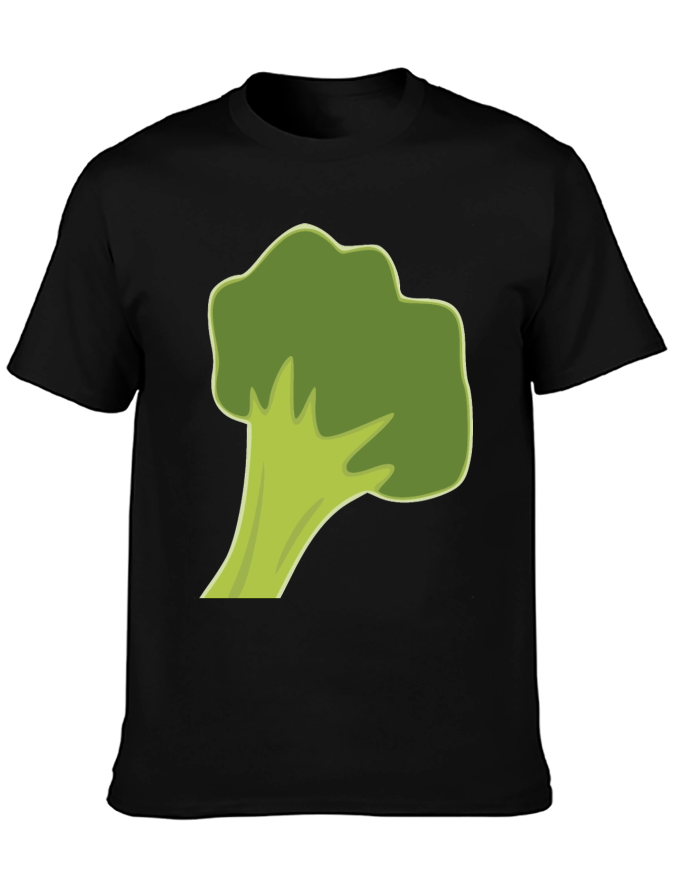 Broccoli Graphic Tee - Black Cotton Casual Shirt