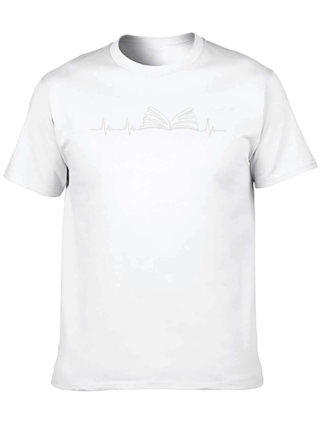 Book Lovers Heartbeat T-Shirt - Black